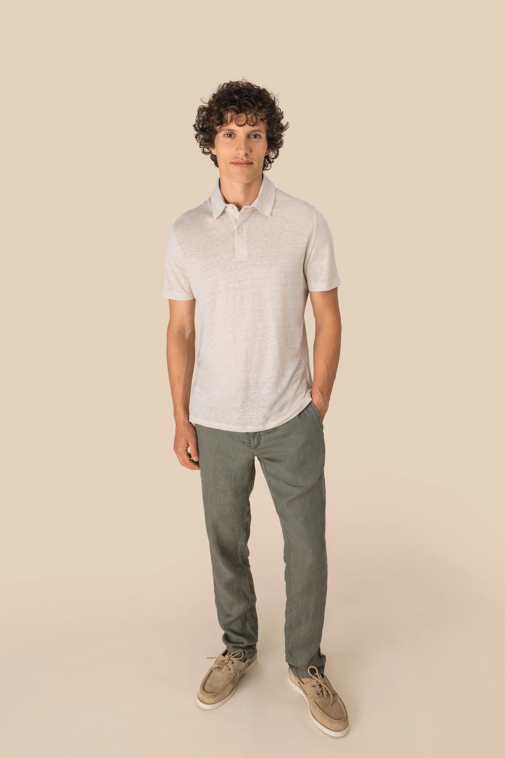 Polo en lin homme - Image 2