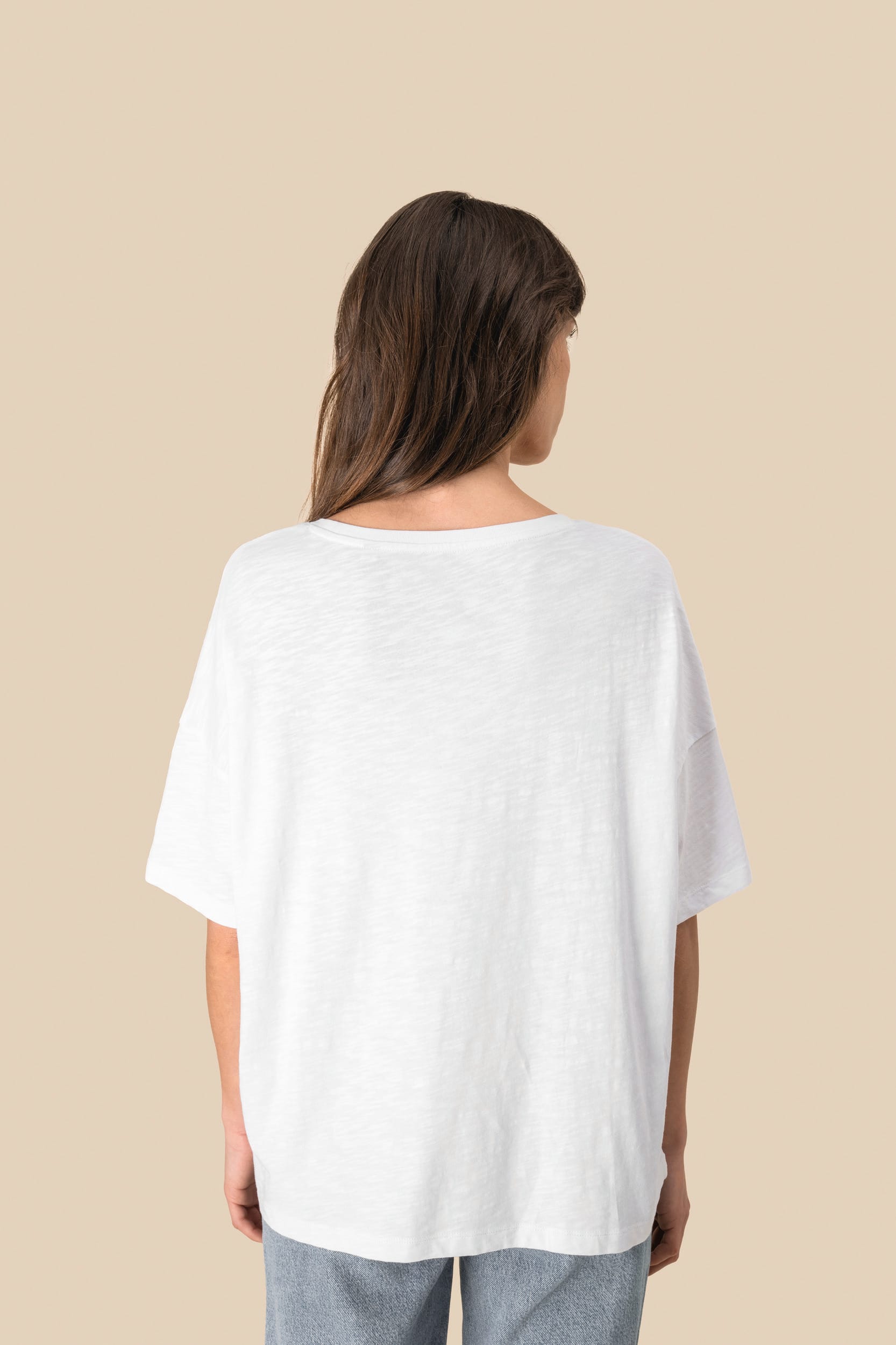 T-shirt écoresponsable slub oversize femme - Image 5
