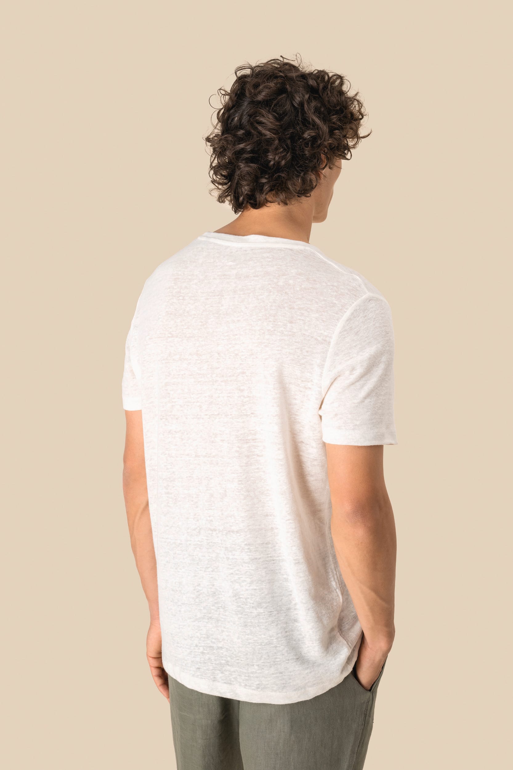 T-shirt en lin homme - Image 5