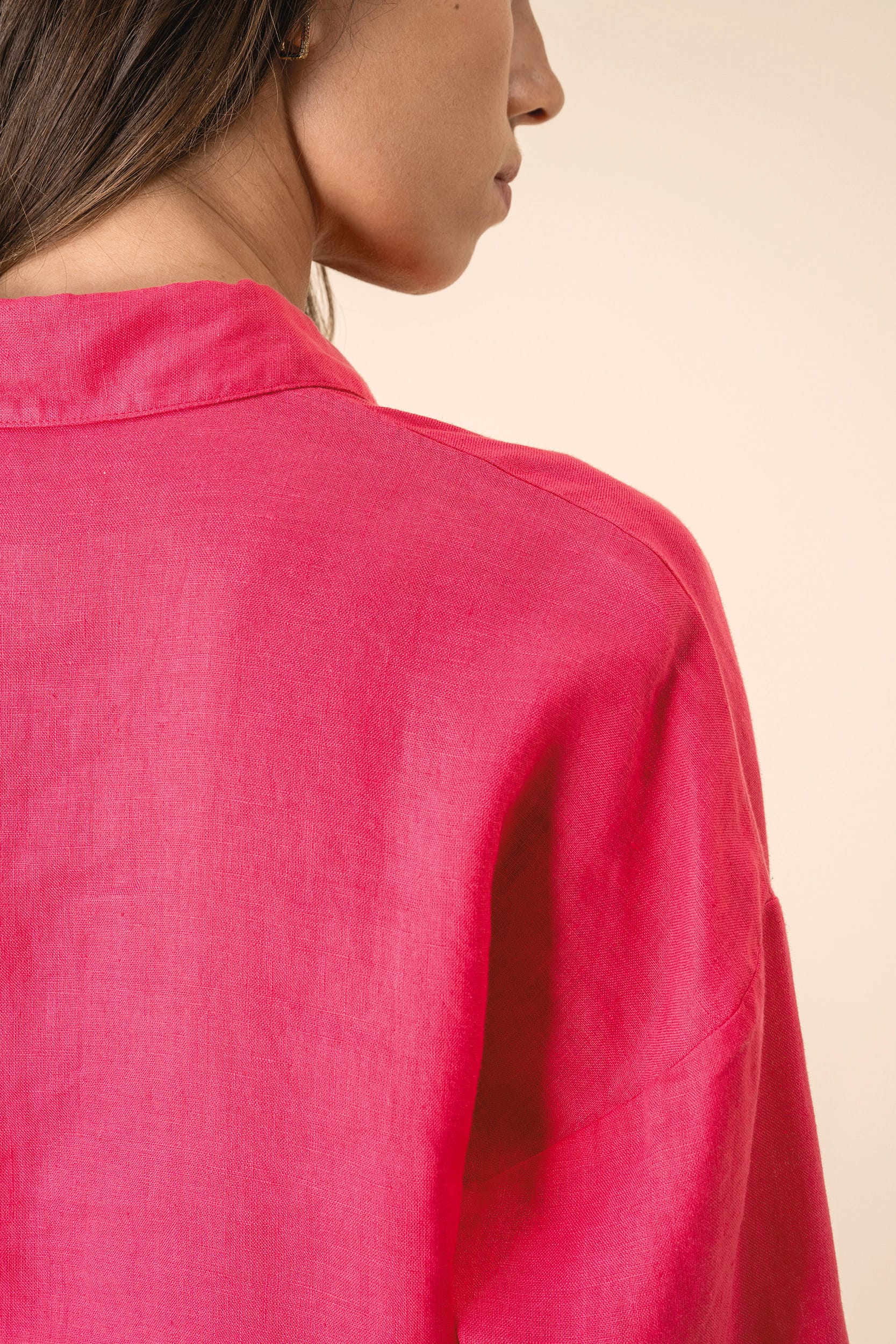 Chemise oversize en lin femme - Image 8