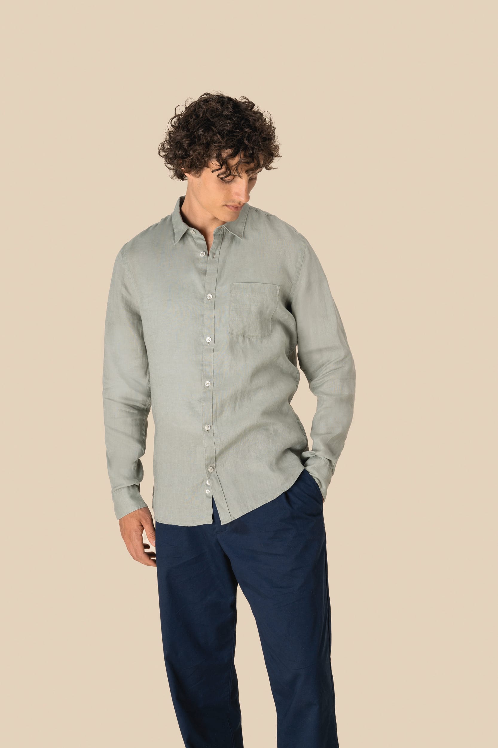 Chemise en lin homme - Image 3
