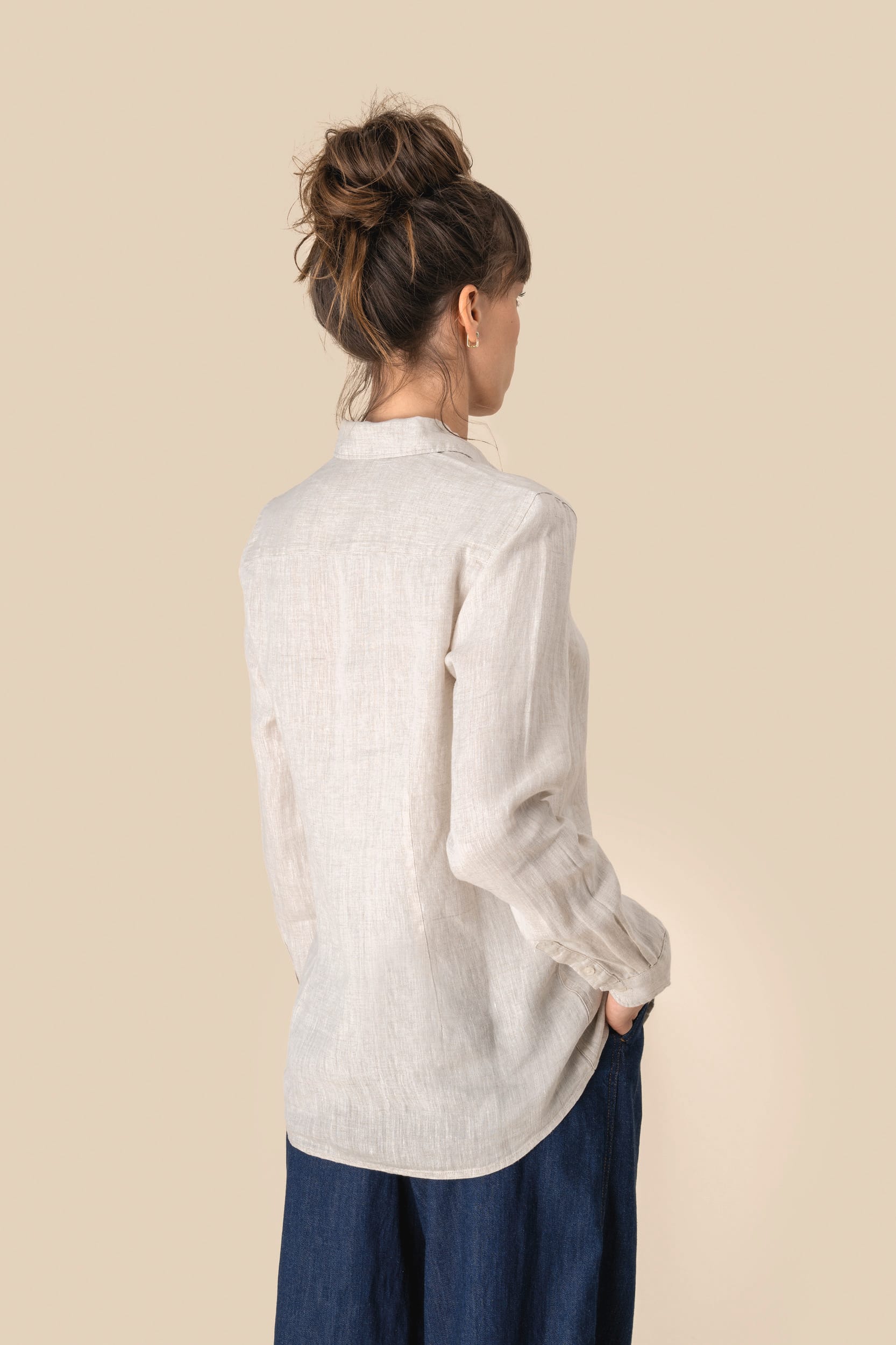 Camisa em linho de senhora