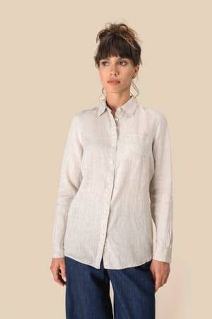 Linnen damesblouse