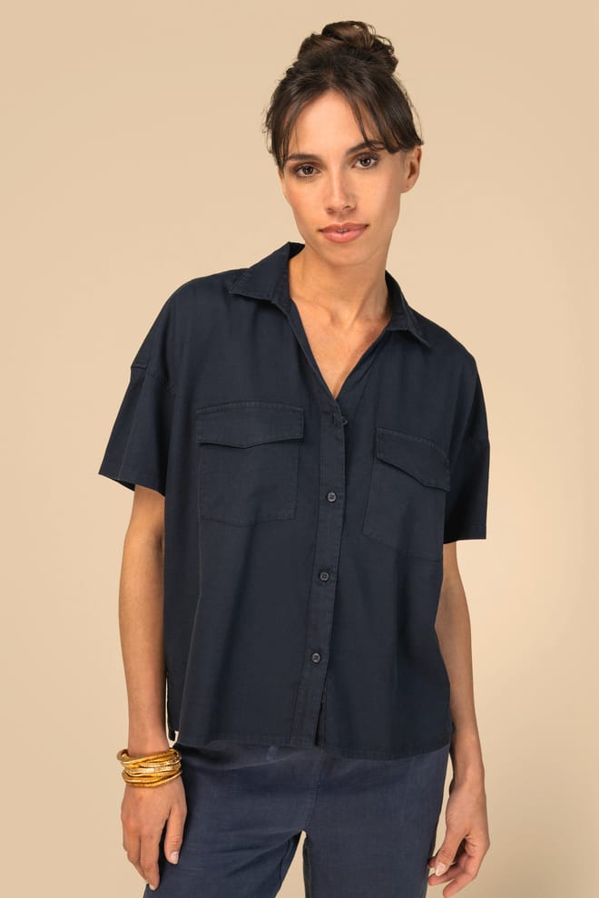 Chemise écoresponsable oversize en lyocell femme 
