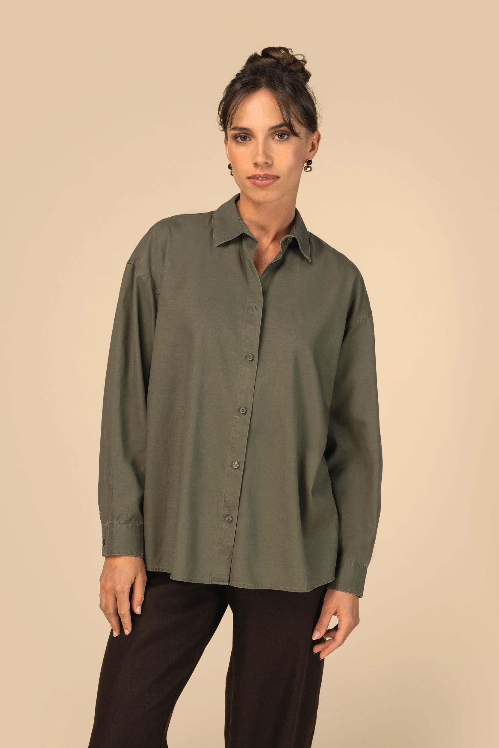 Chemise écoresponsable en lyocell femme