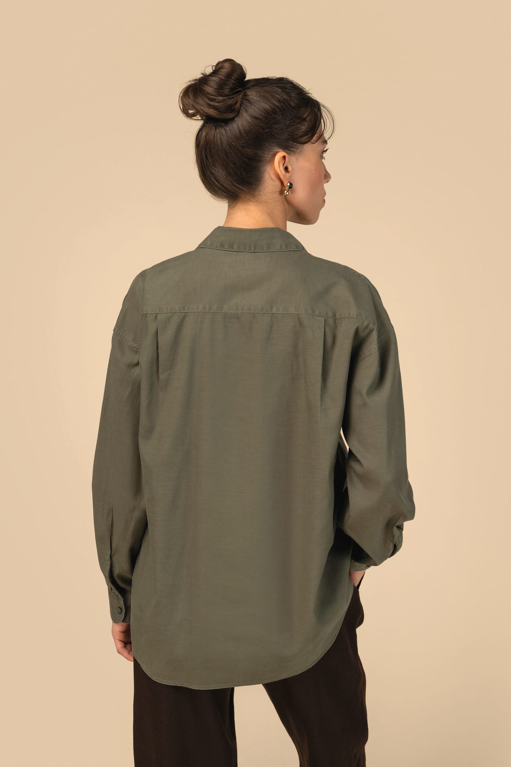 Chemise écoresponsable en lyocell femme