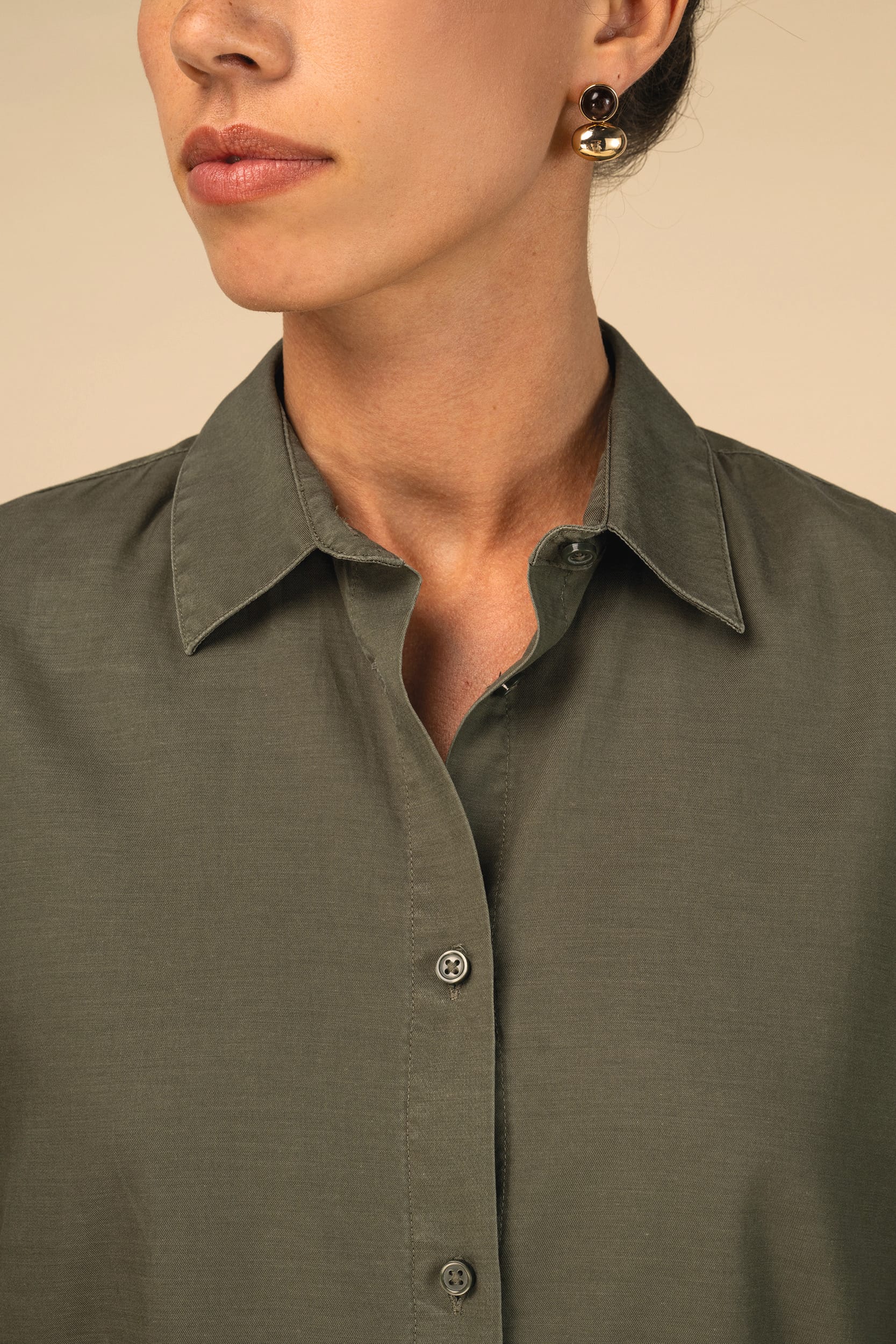 Chemise écoresponsable en lyocell femme