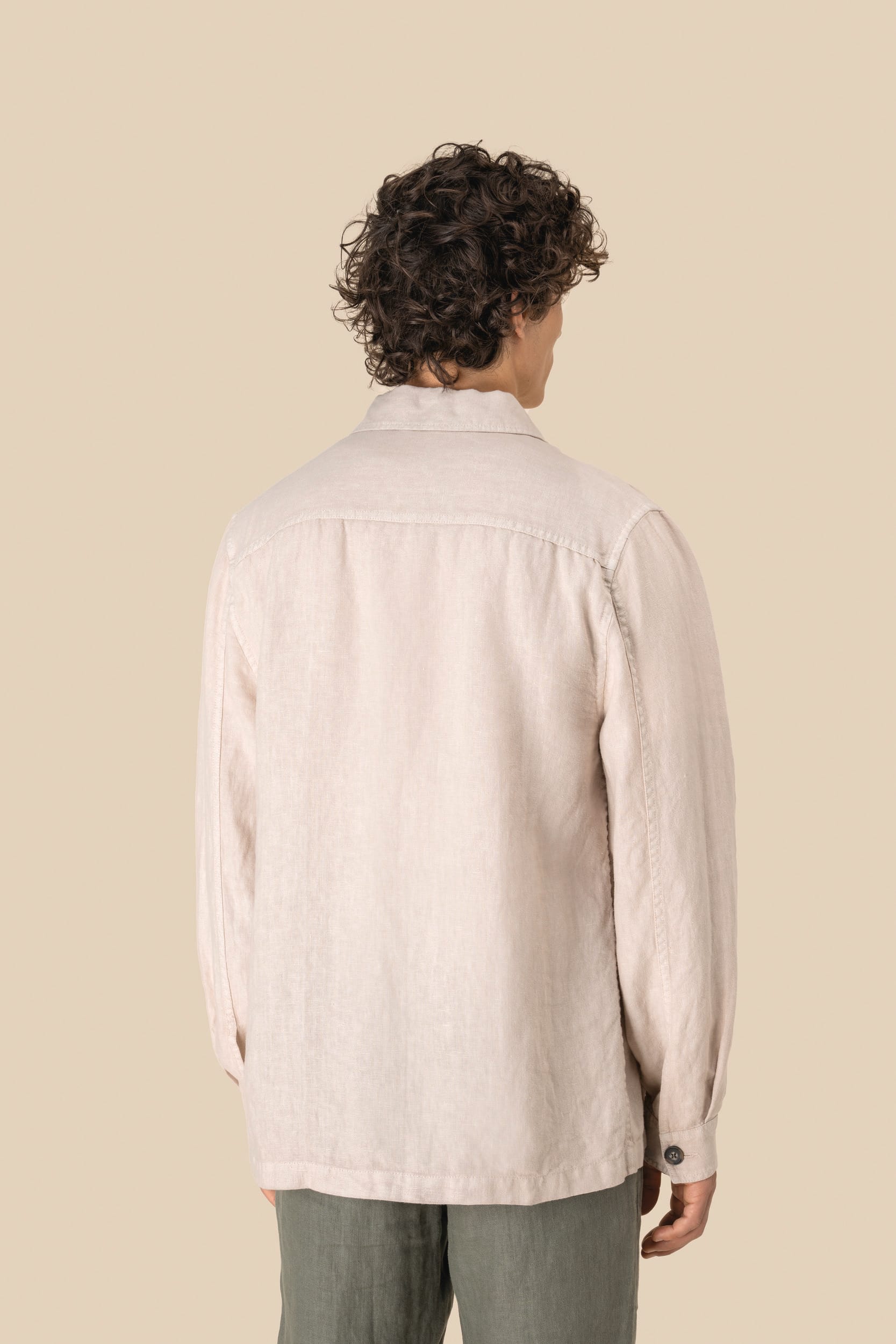 Surchemise délavée en lin homme - Image 5