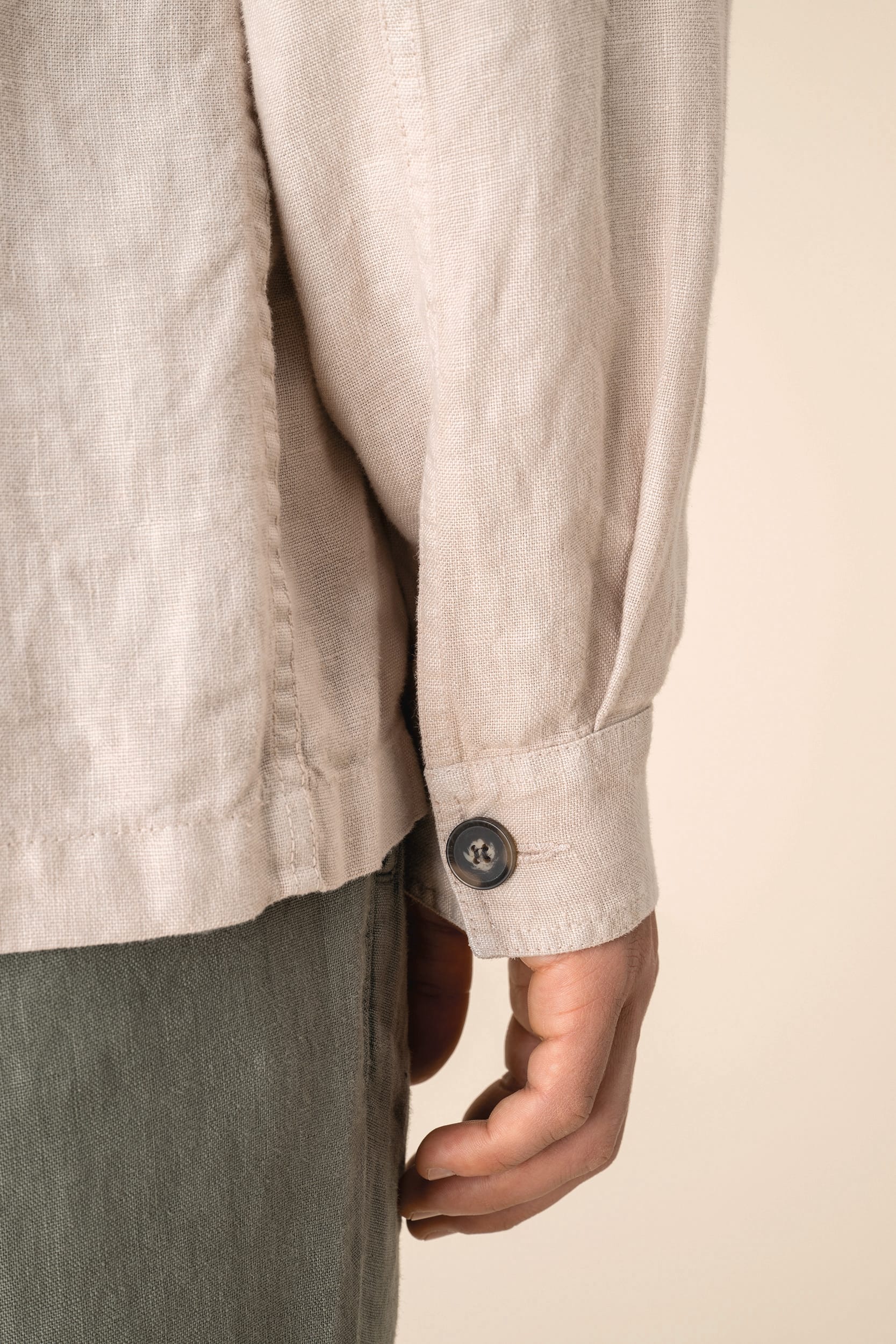 Surchemise délavée en lin homme - Image 8