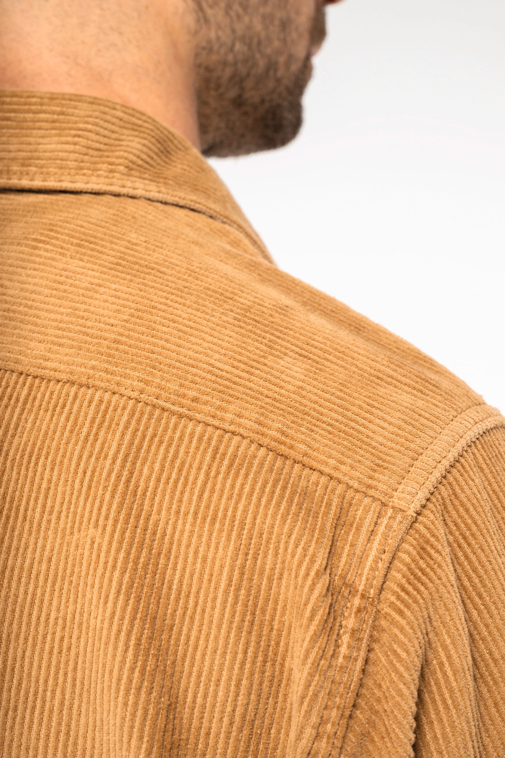 Surchemise écoresponsable délavée en velours côtelé homme - Image 8