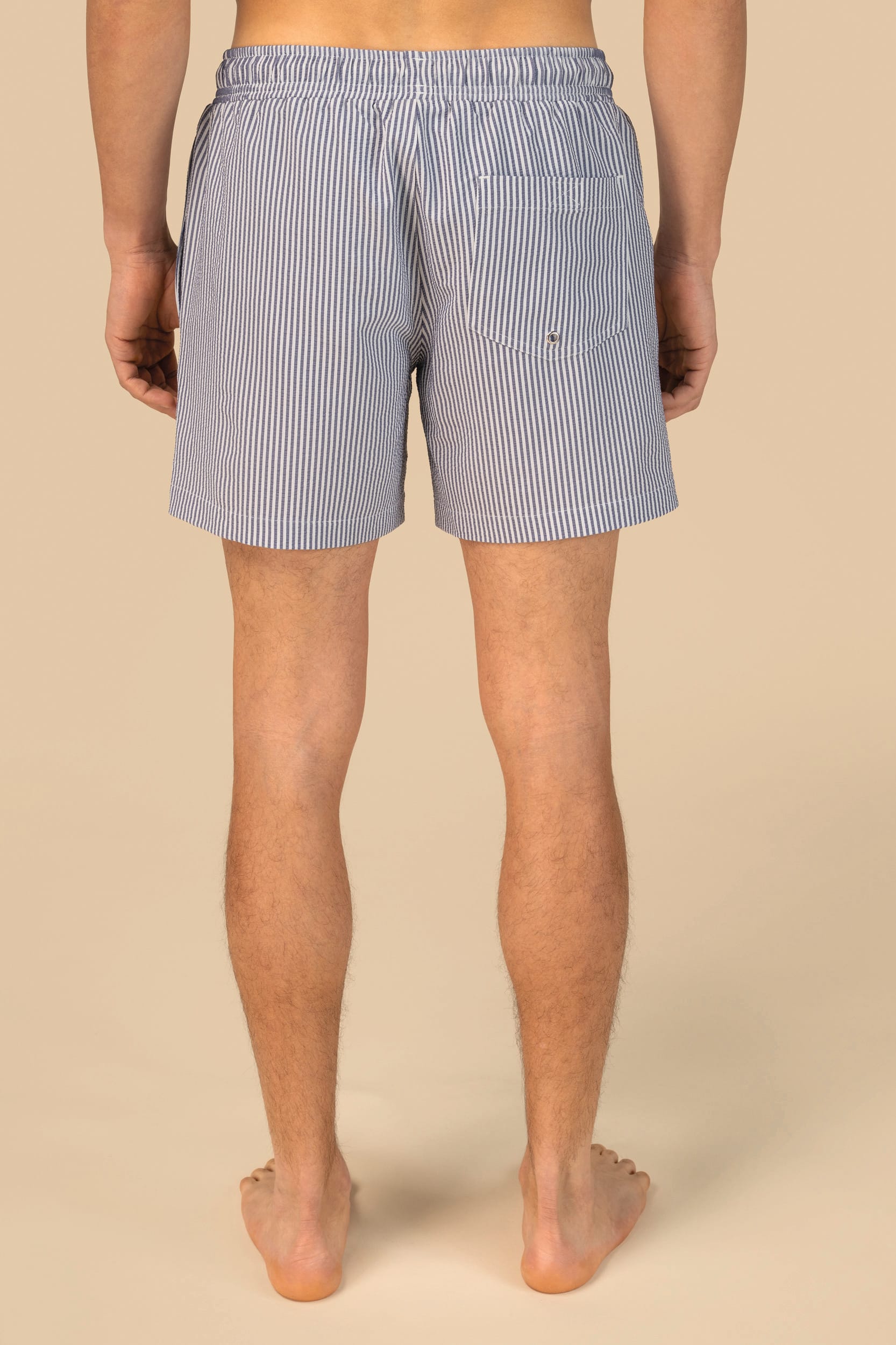 Short de bain écoresponsable rayé homme