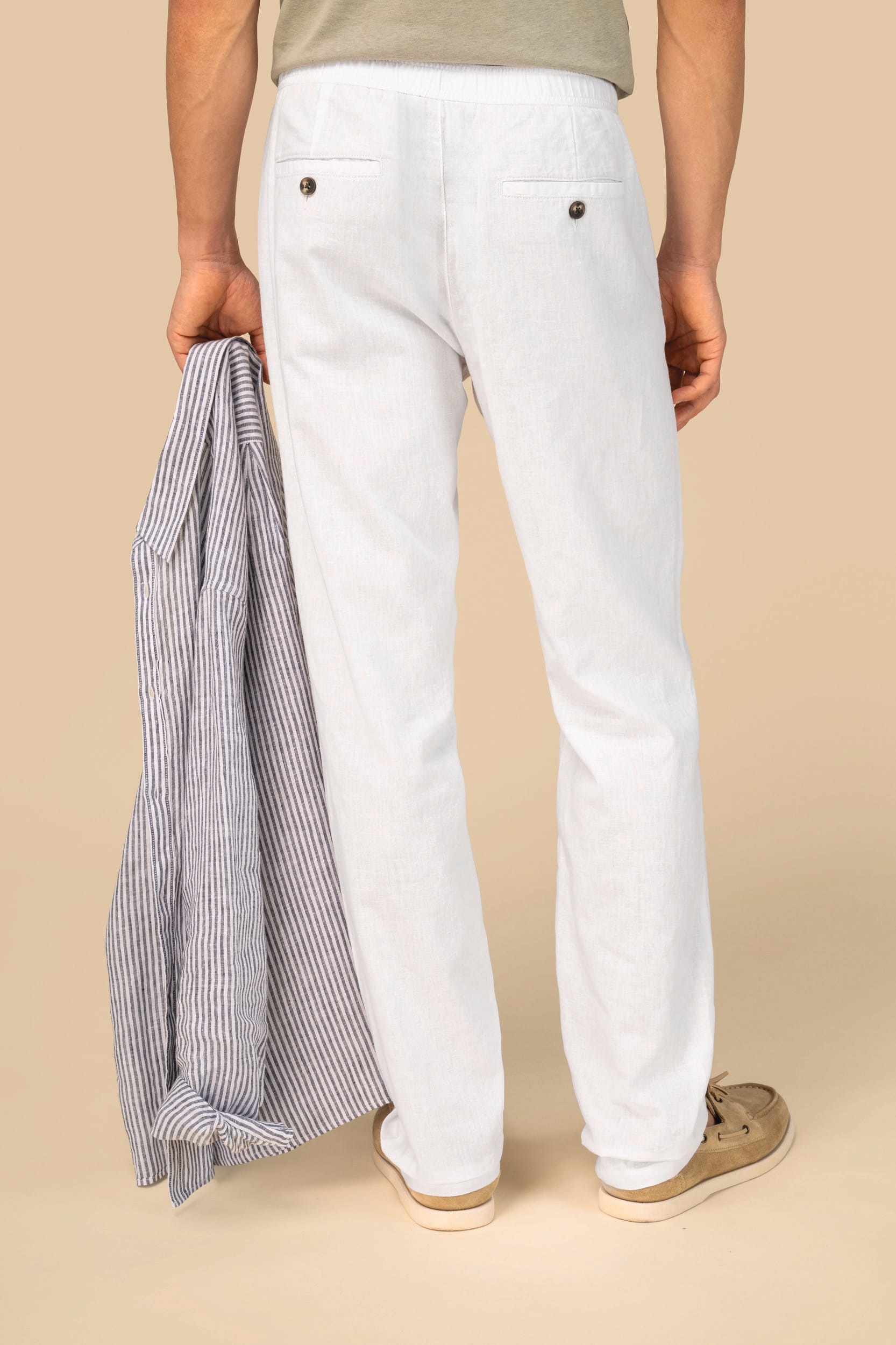 Pantalon écoresponsable en lin et coton bio homme