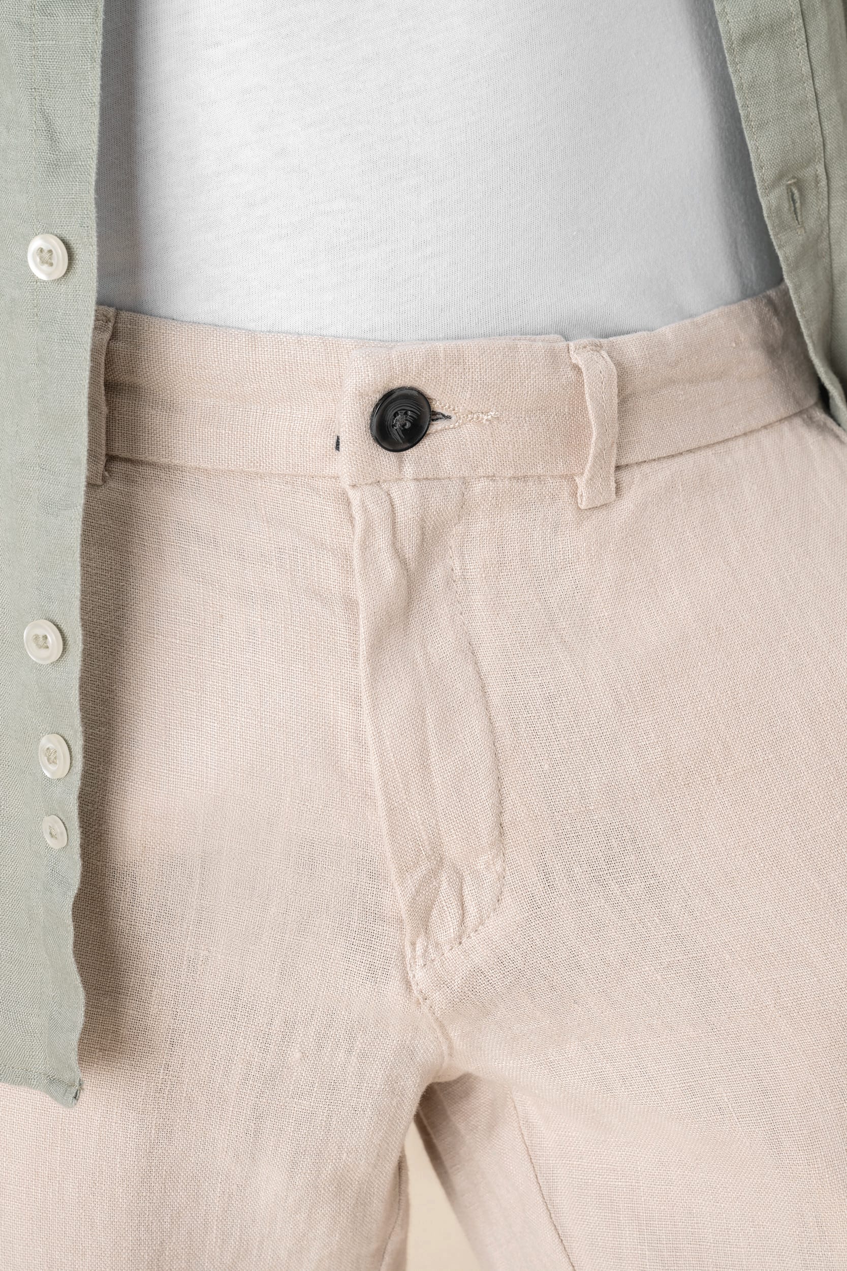 Calças em linho de homem