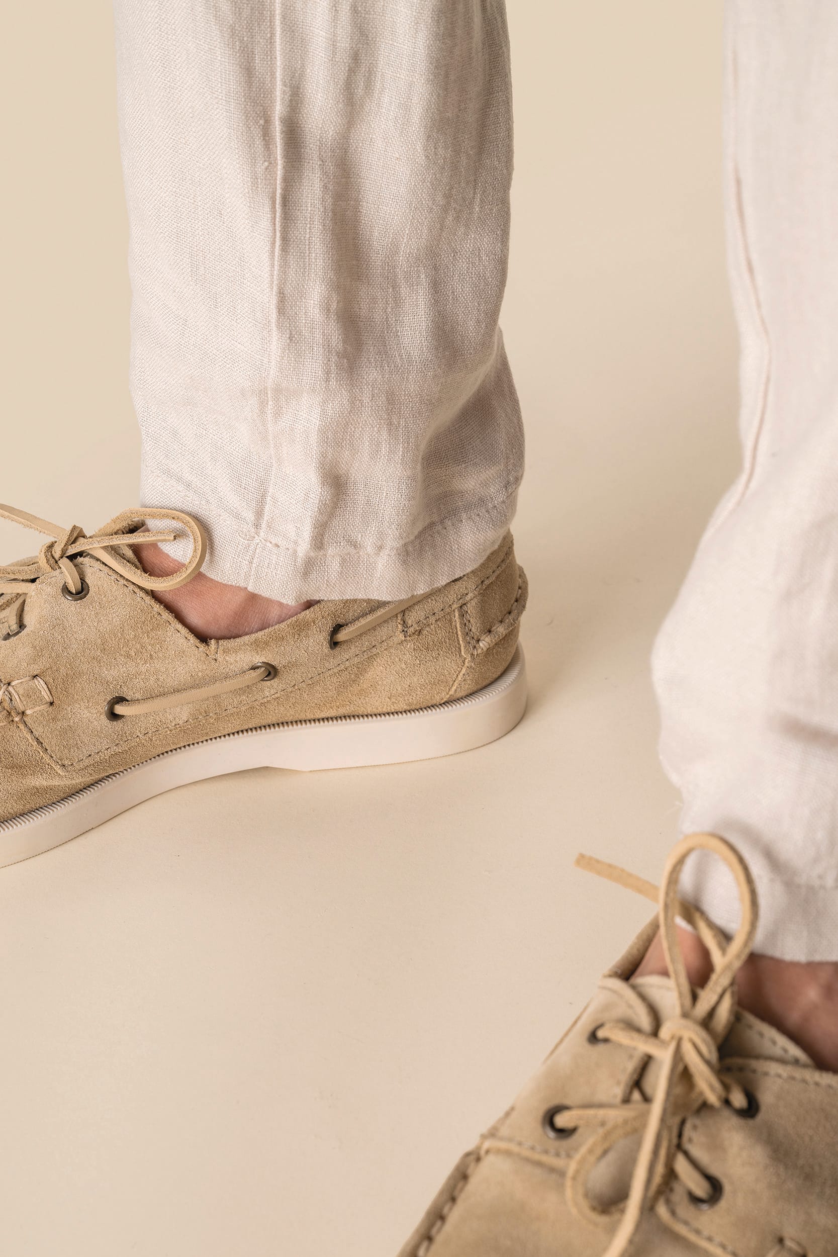 Calças em linho de homem