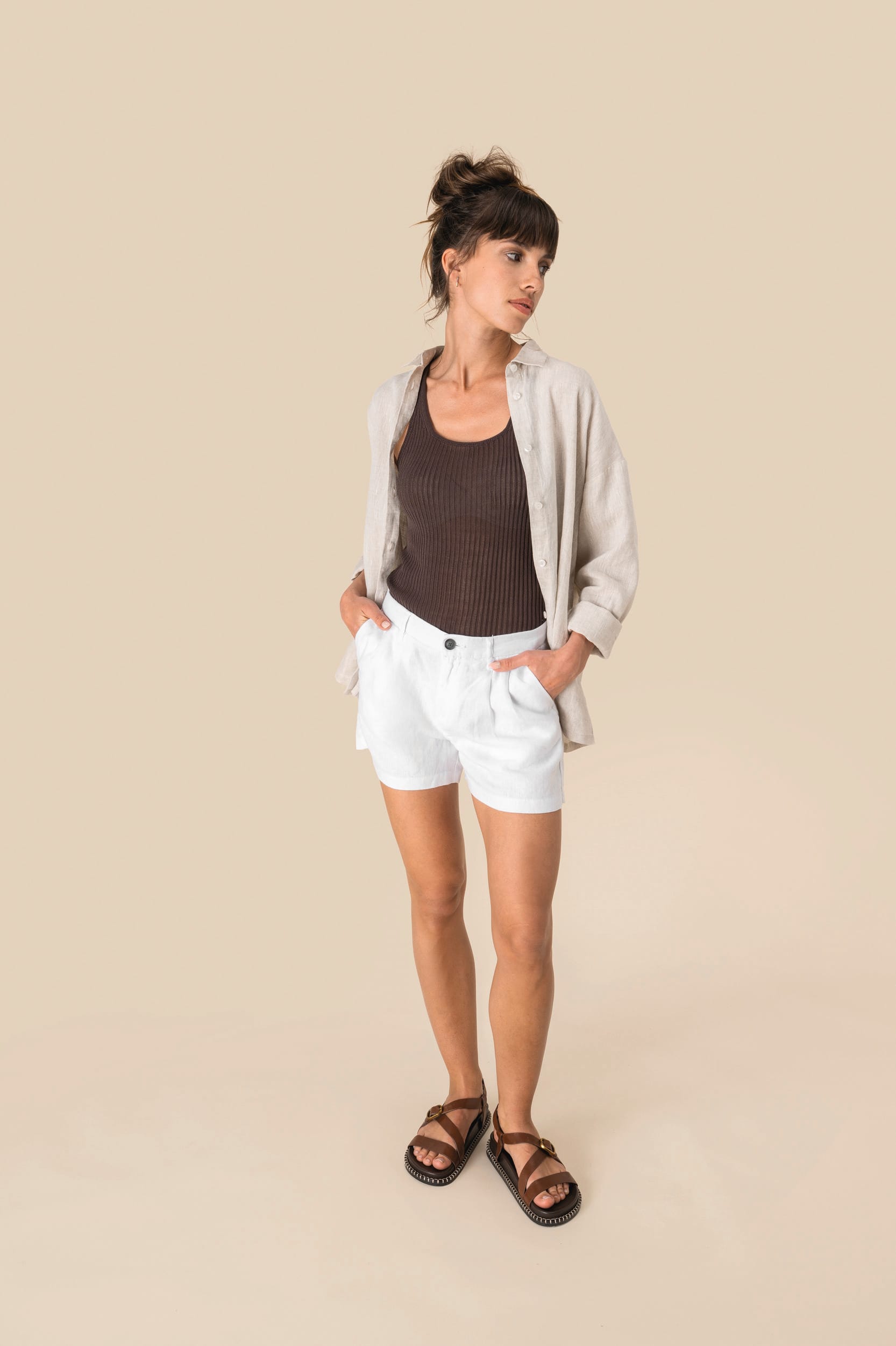Short en lin femme - Image 4