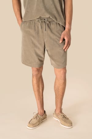 Ecologische badstof herenshort