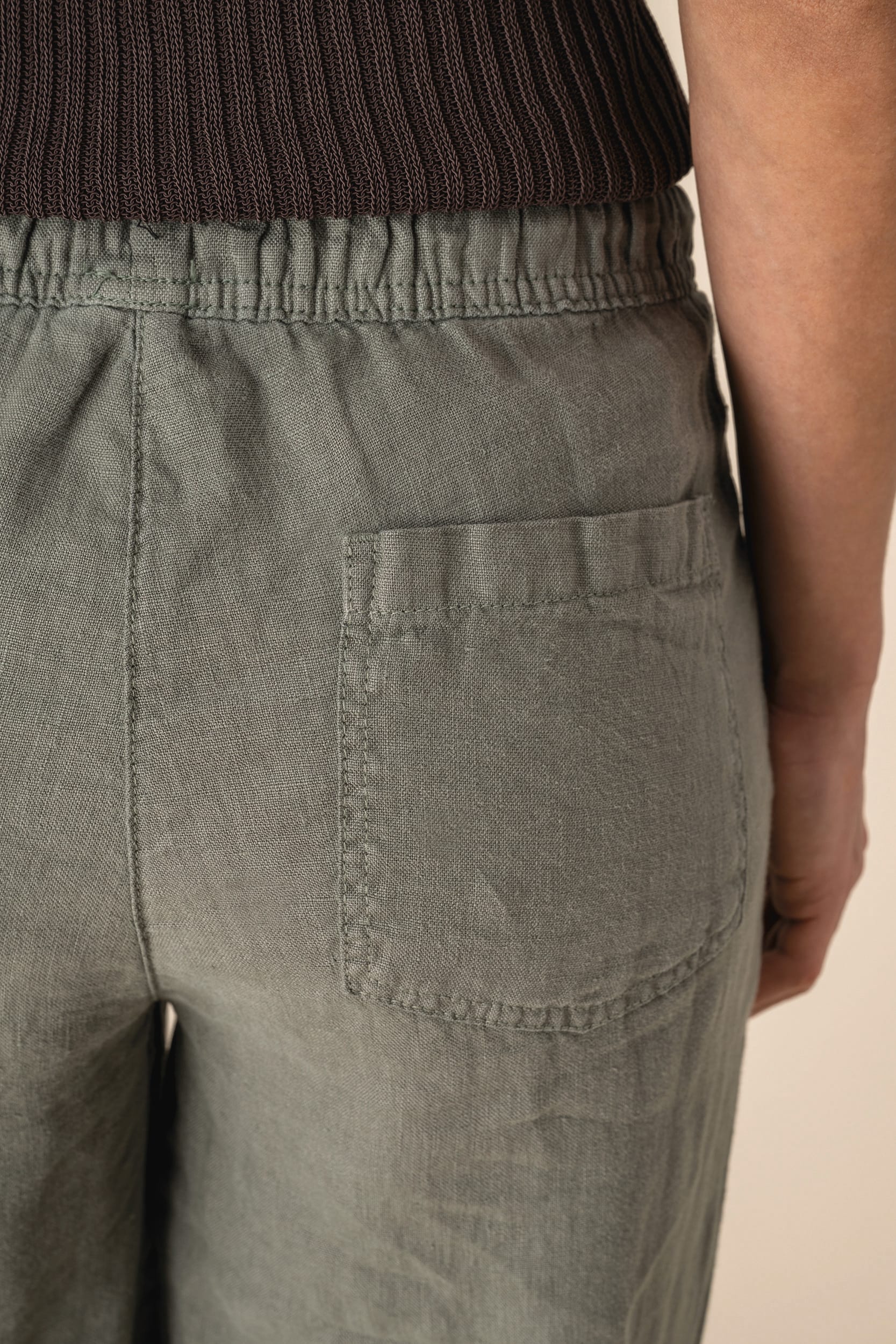Pantalon délavé en lin femme - Image 9