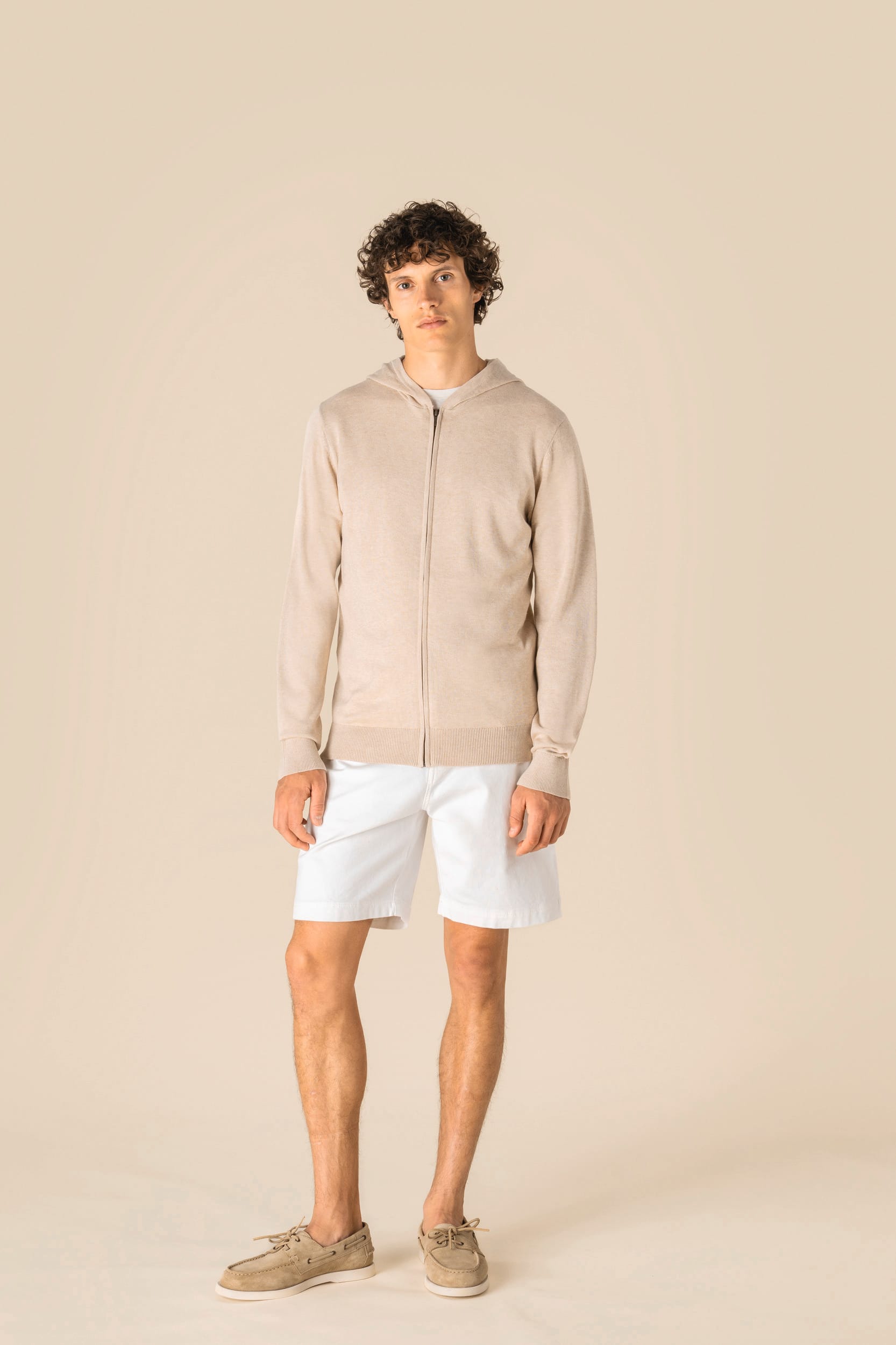 Camisola eco-responsável com capuz em liocel de homem