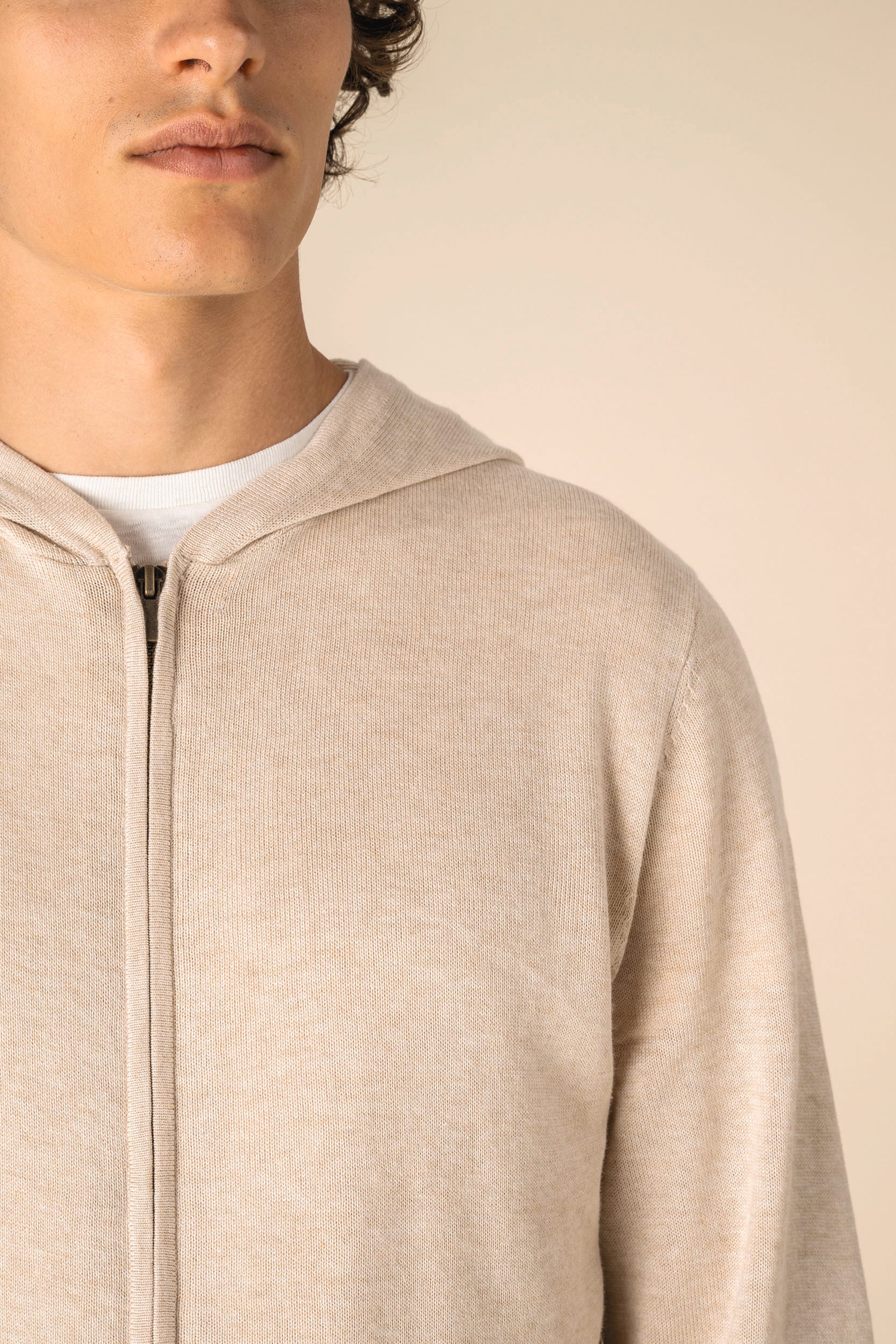 Camisola eco-responsável com capuz em liocel de homem