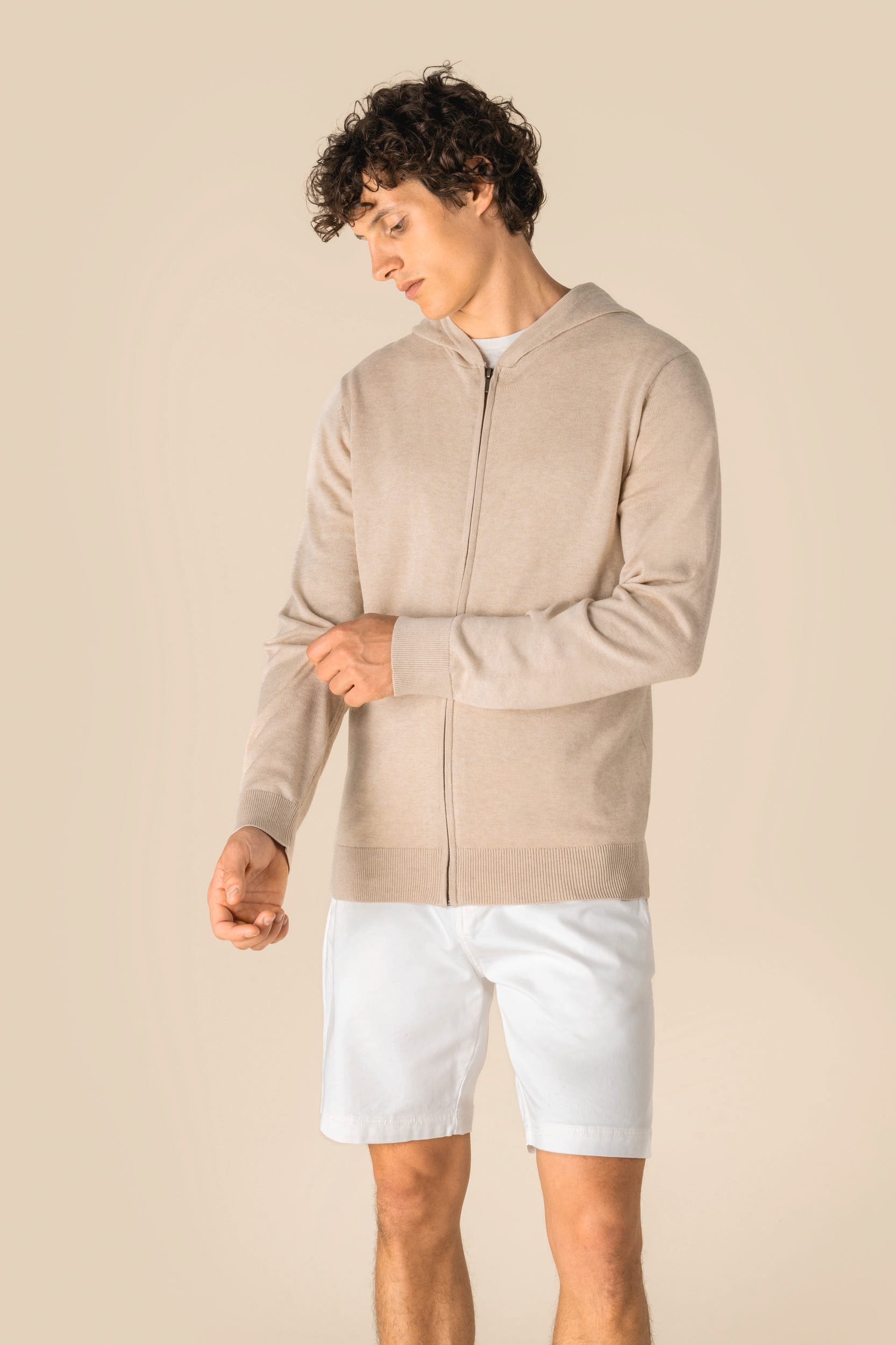 Camisola eco-responsável com capuz em liocel de homem