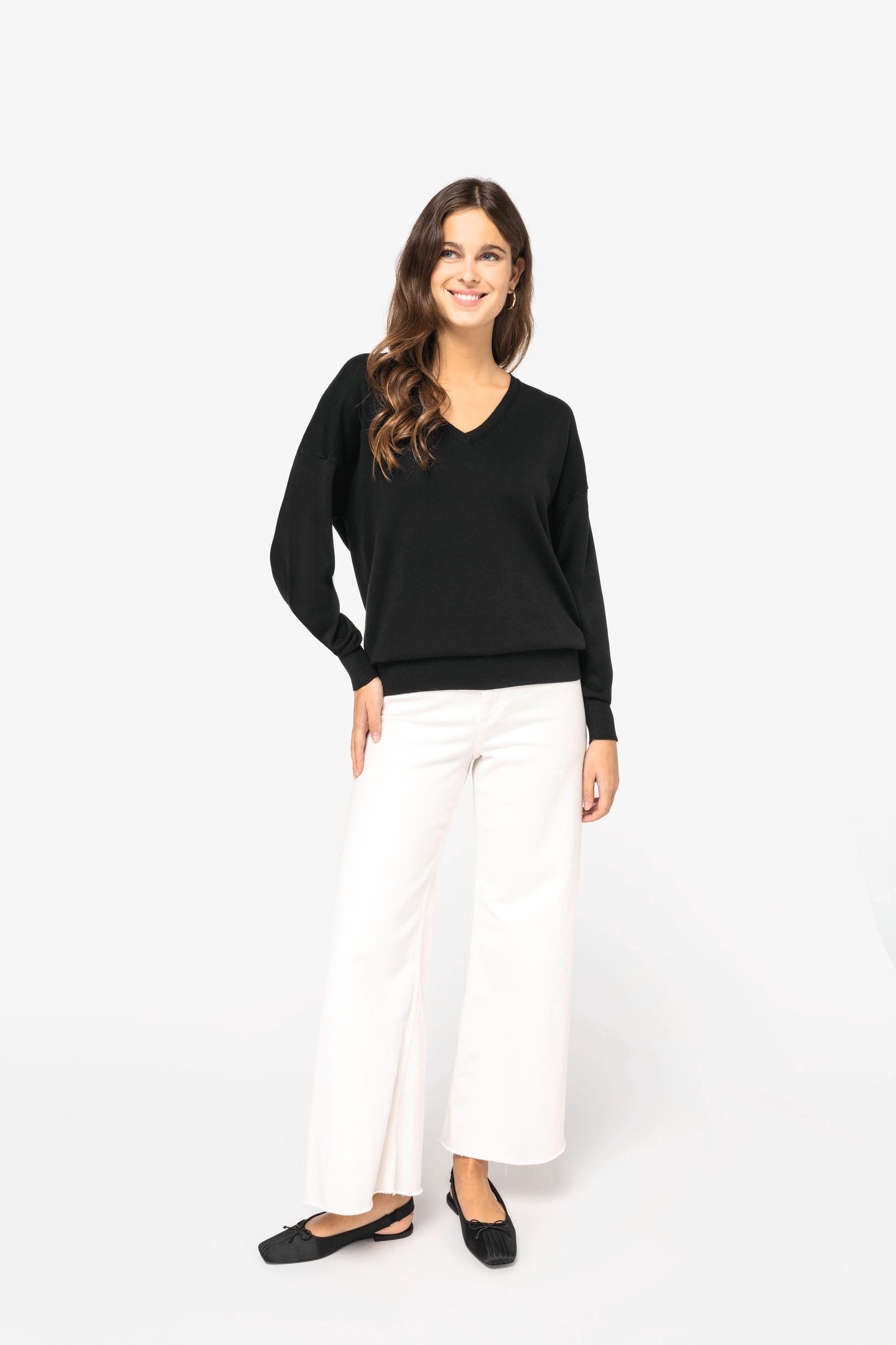 Pullover eco-responsável em liocel de senhora