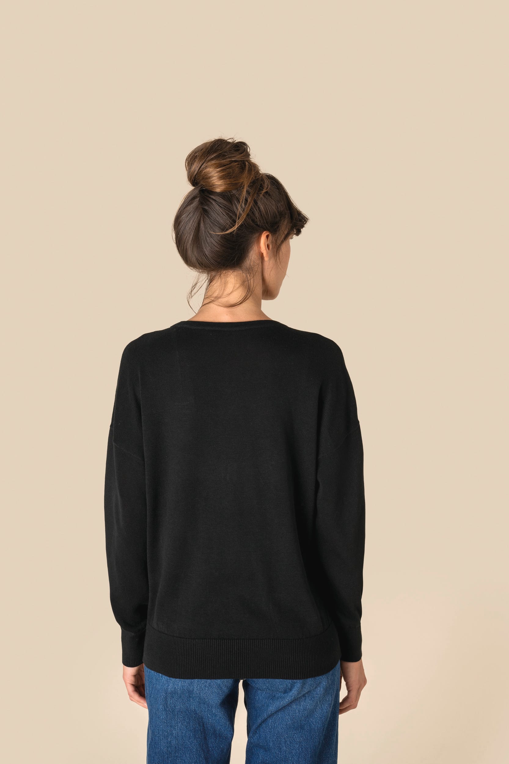 Casaco de malha eco-responsável em liocel de senhora