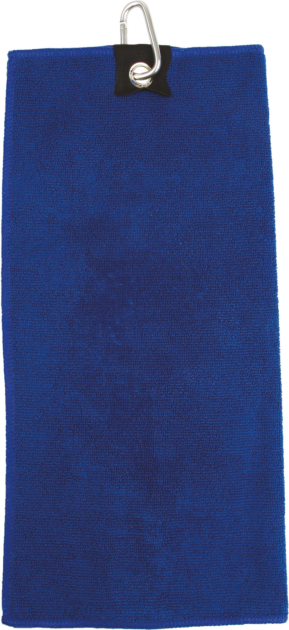 serviette de golf bleu foncé microfibre avec oeillet métallique
