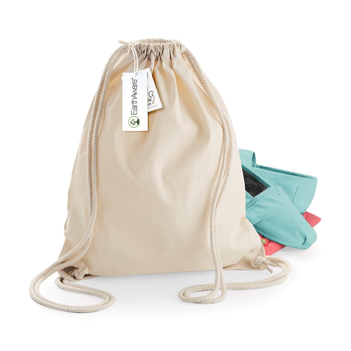 Saco de ginástica em algodão bio Earthaware®