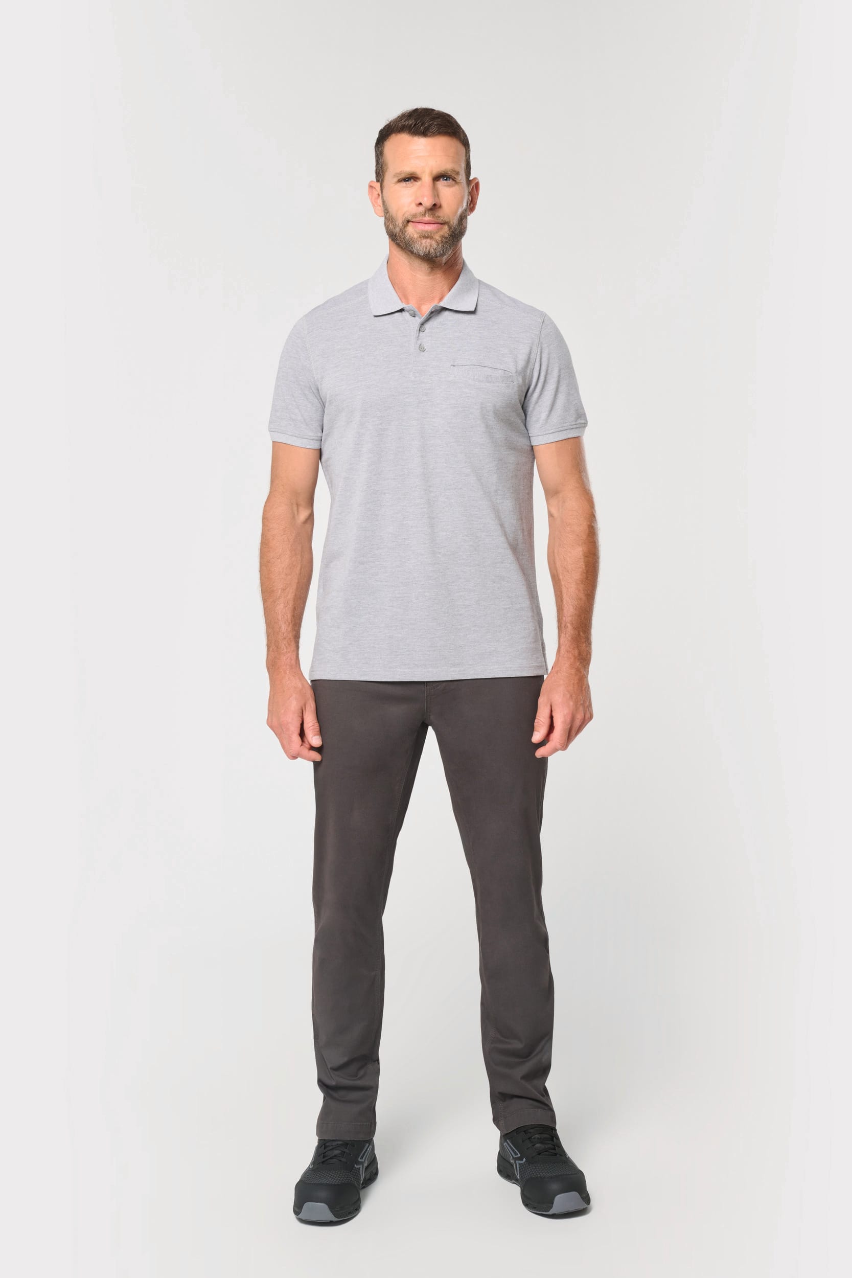 Polo unisexe écoresponsable avec poche poitrine - Image 5