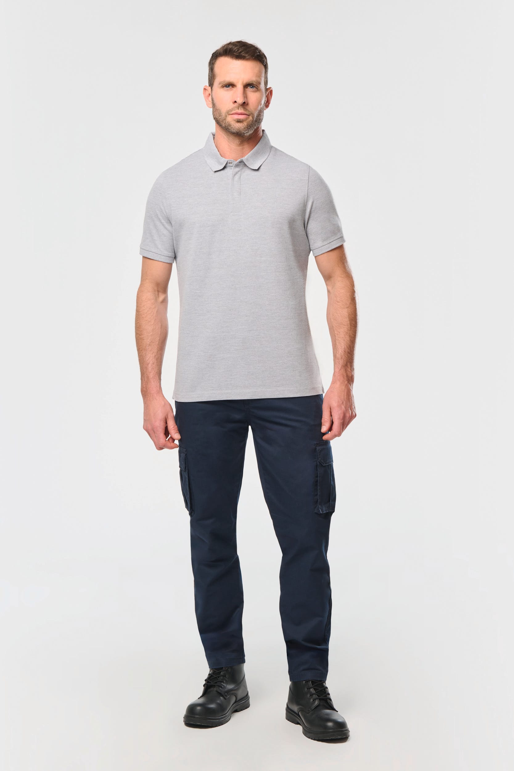 Polo col boutons pression manches courtes homme - Image 5