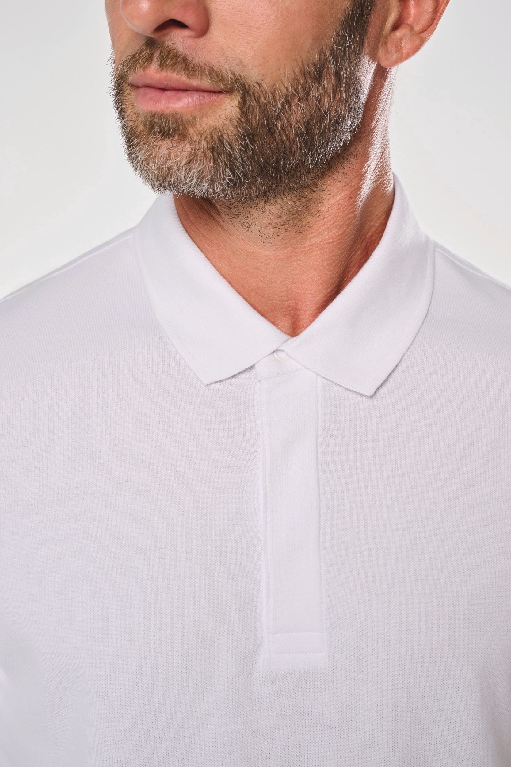 Polo col boutons pression manches courtes homme
