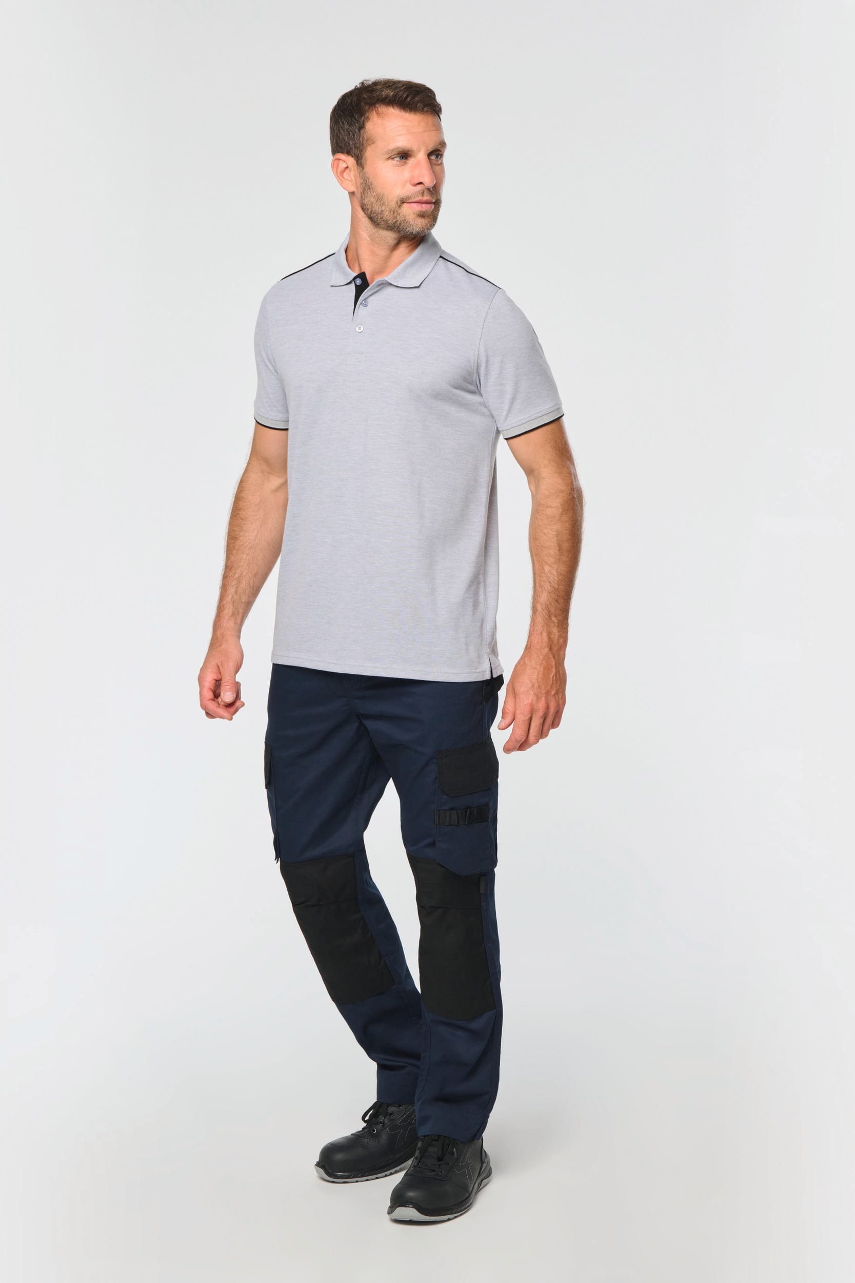 Polo Day To Day contrasté manches courtes homme - Image 3