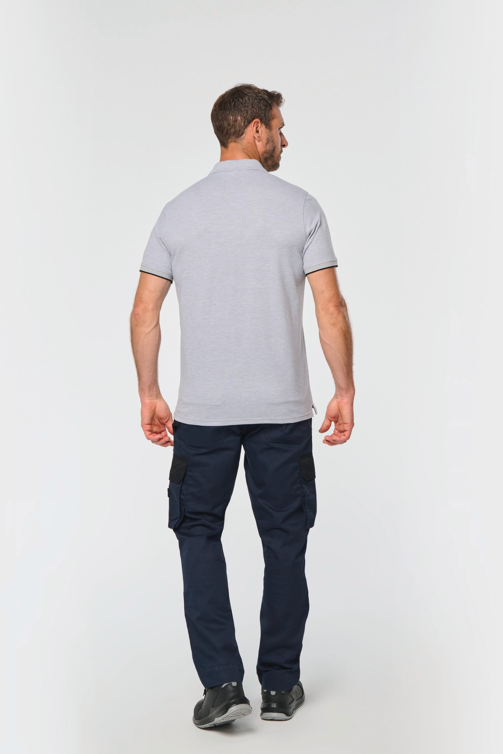 Polo Day To Day contrasté manches courtes homme - Image 2