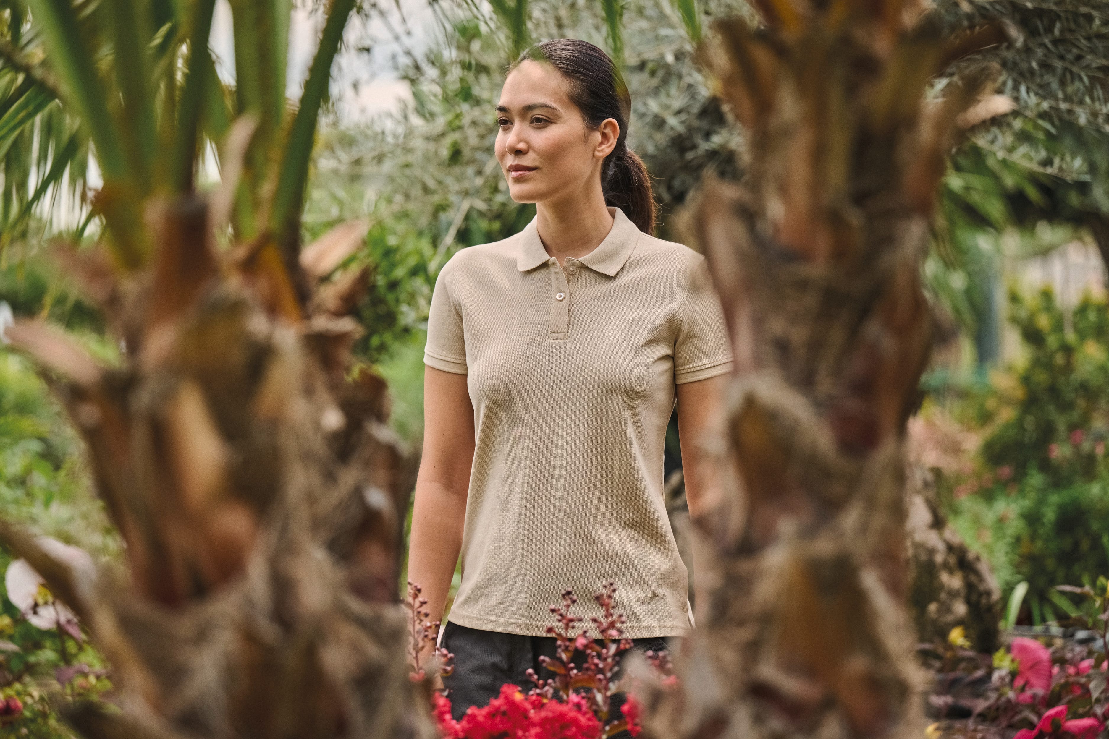 Polo manches courtes femme