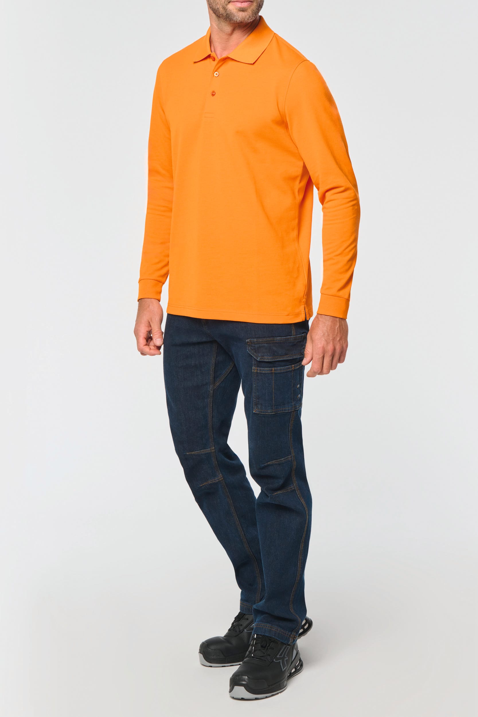 Polo manches longues homme