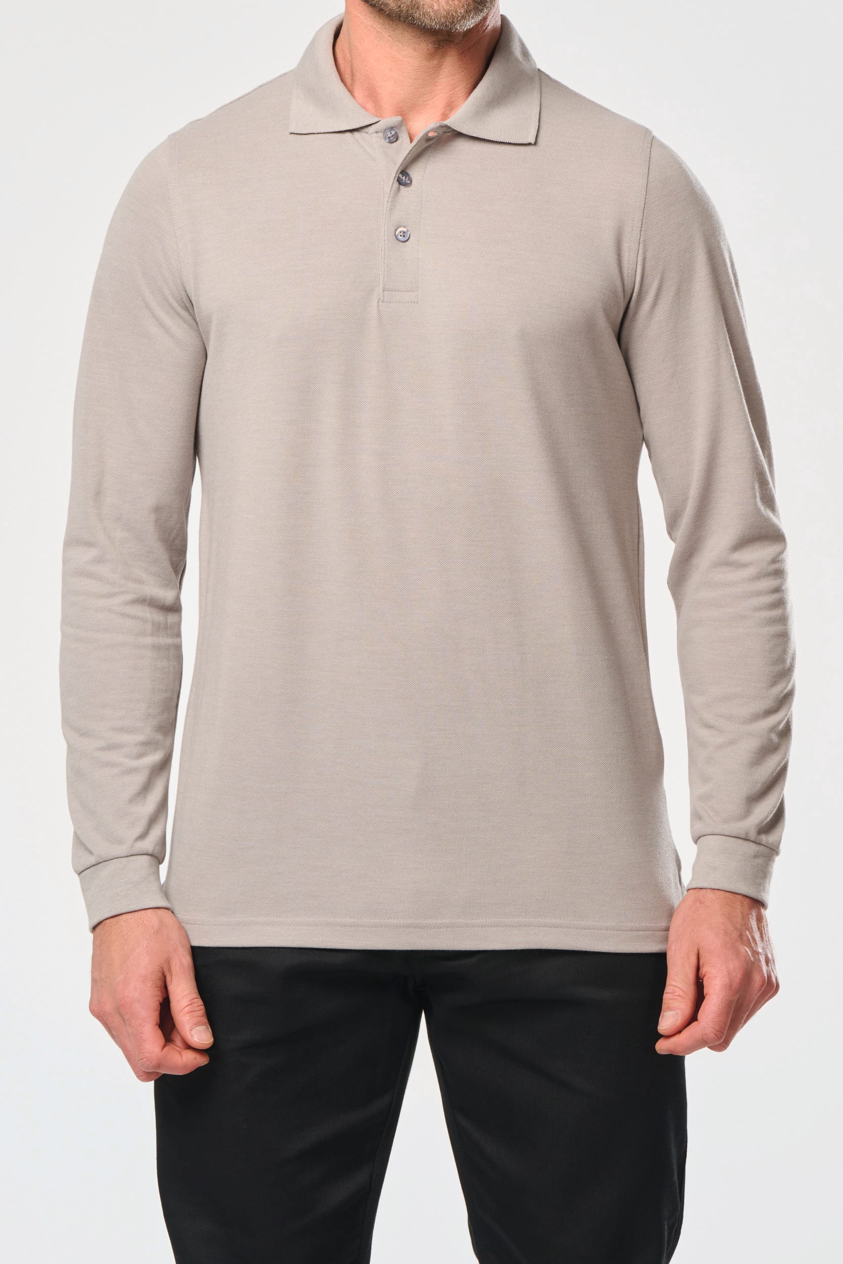 Polo manches longues homme