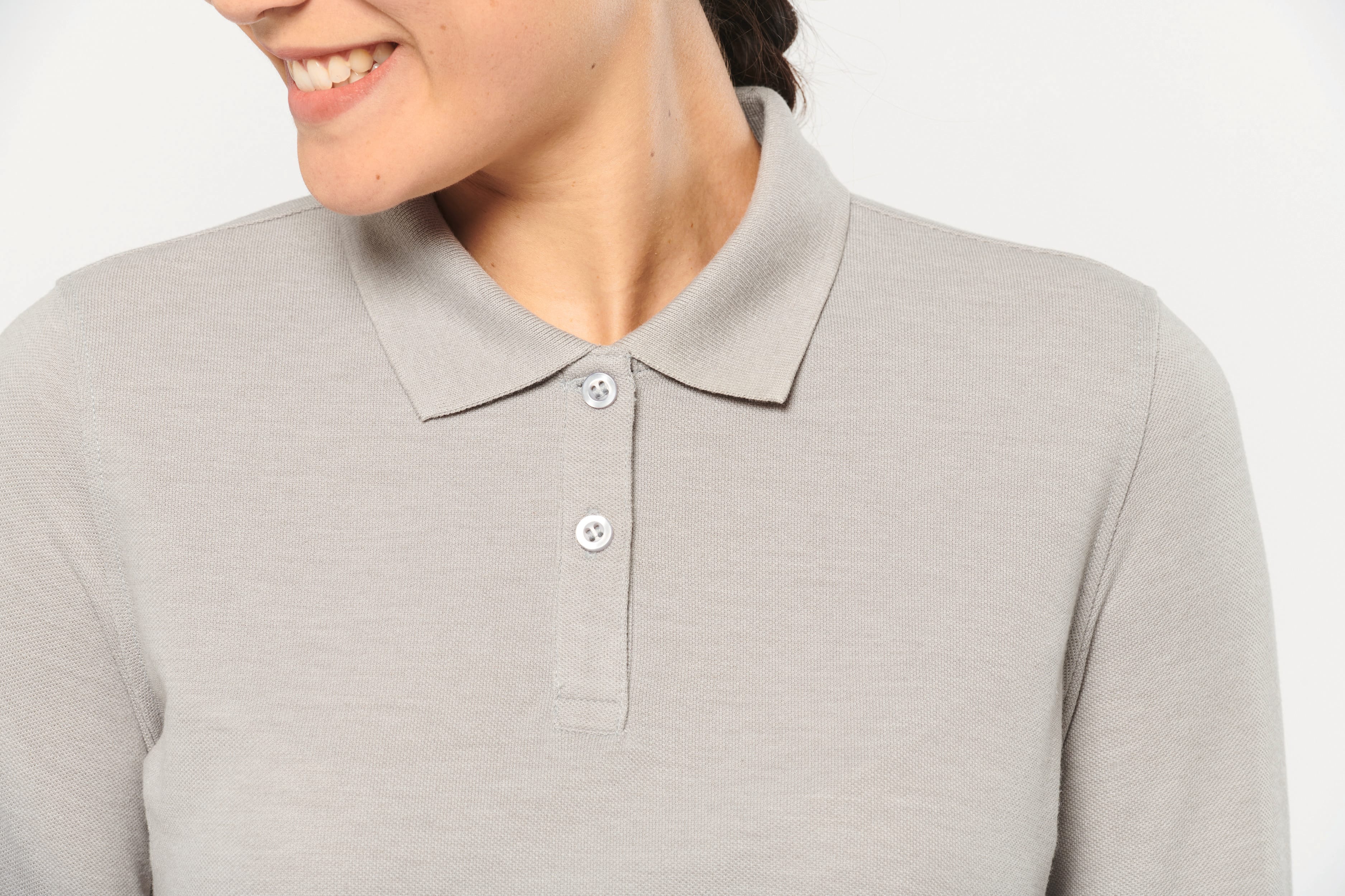 Polo manches longues femme