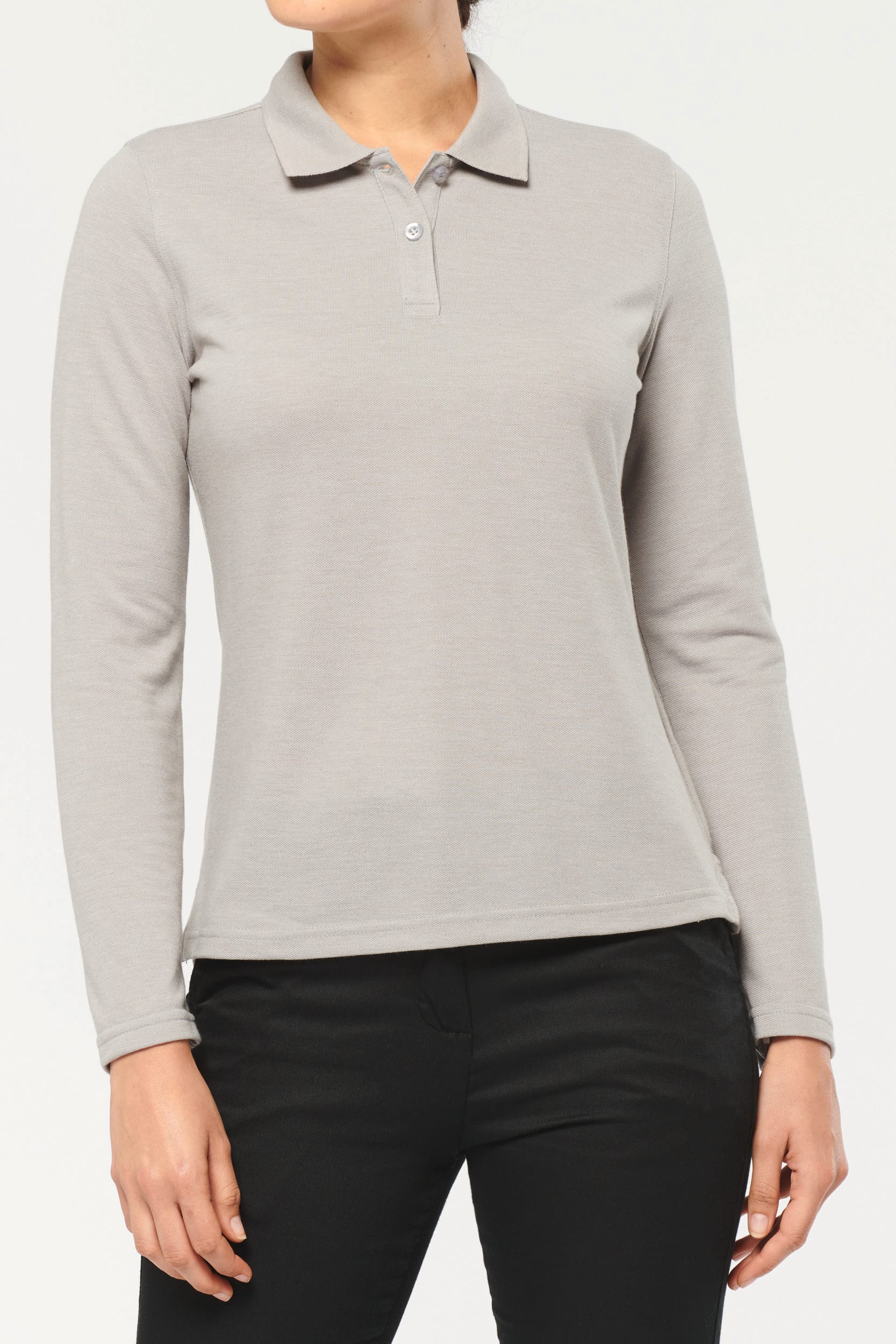Polo manches longues femme