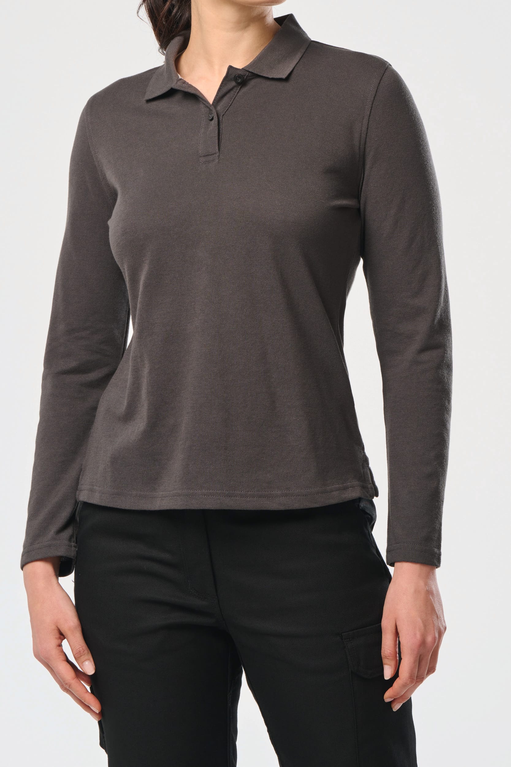 Polo manches longues femme