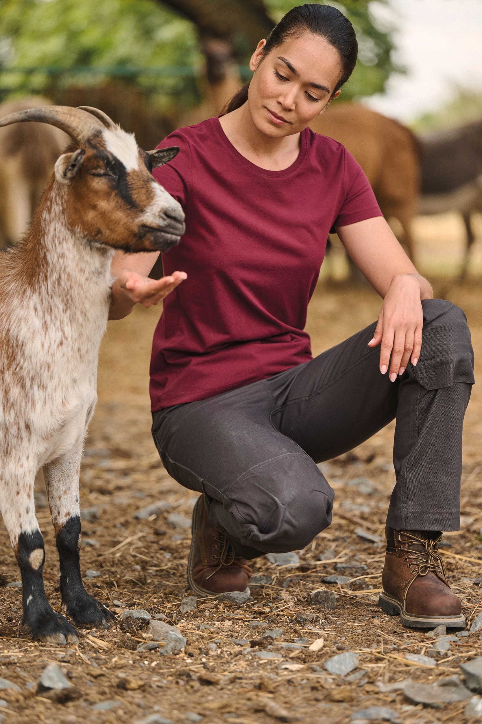 T-shirt com tratamento antibacteriano de senhora