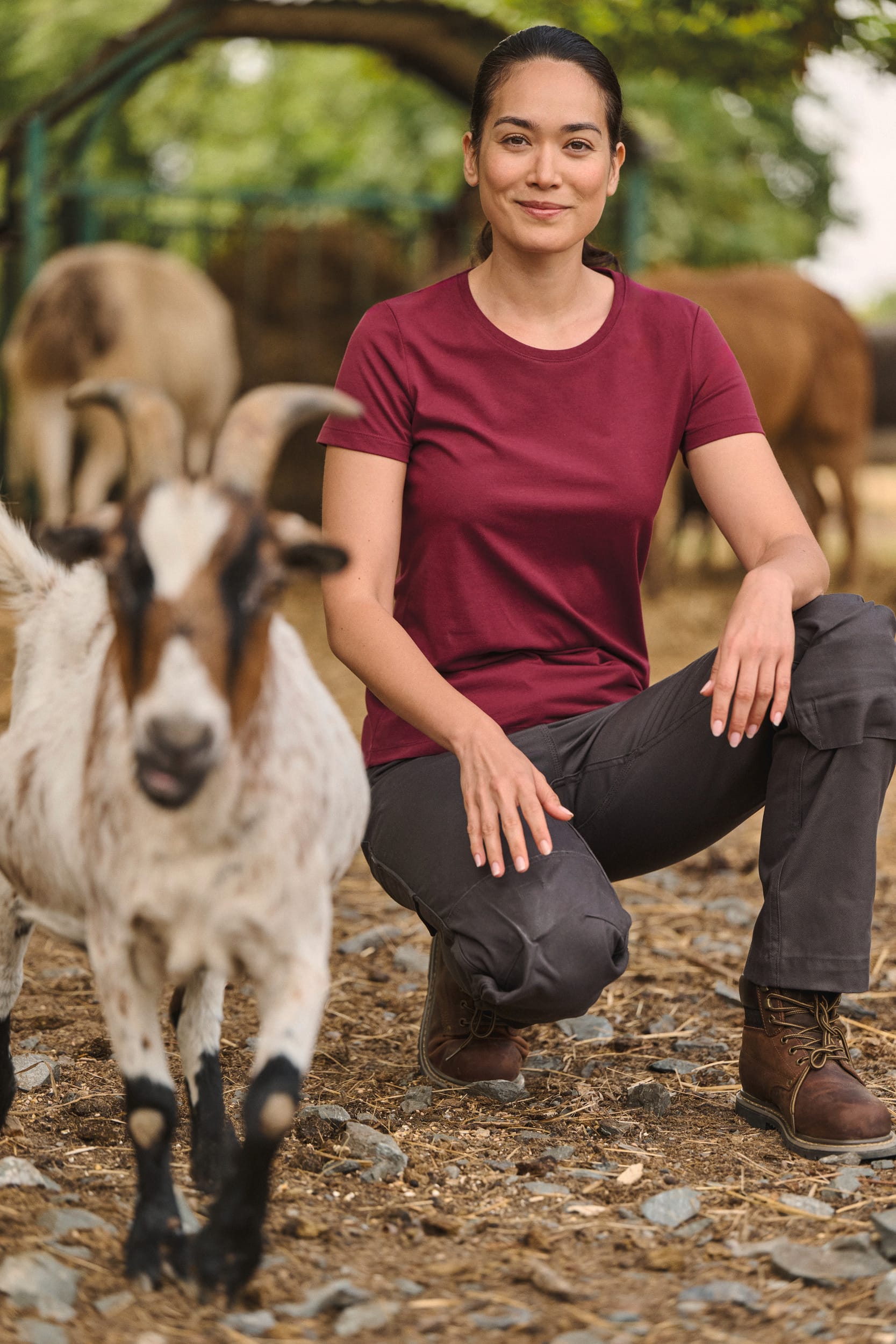 T-shirt com tratamento antibacteriano de senhora