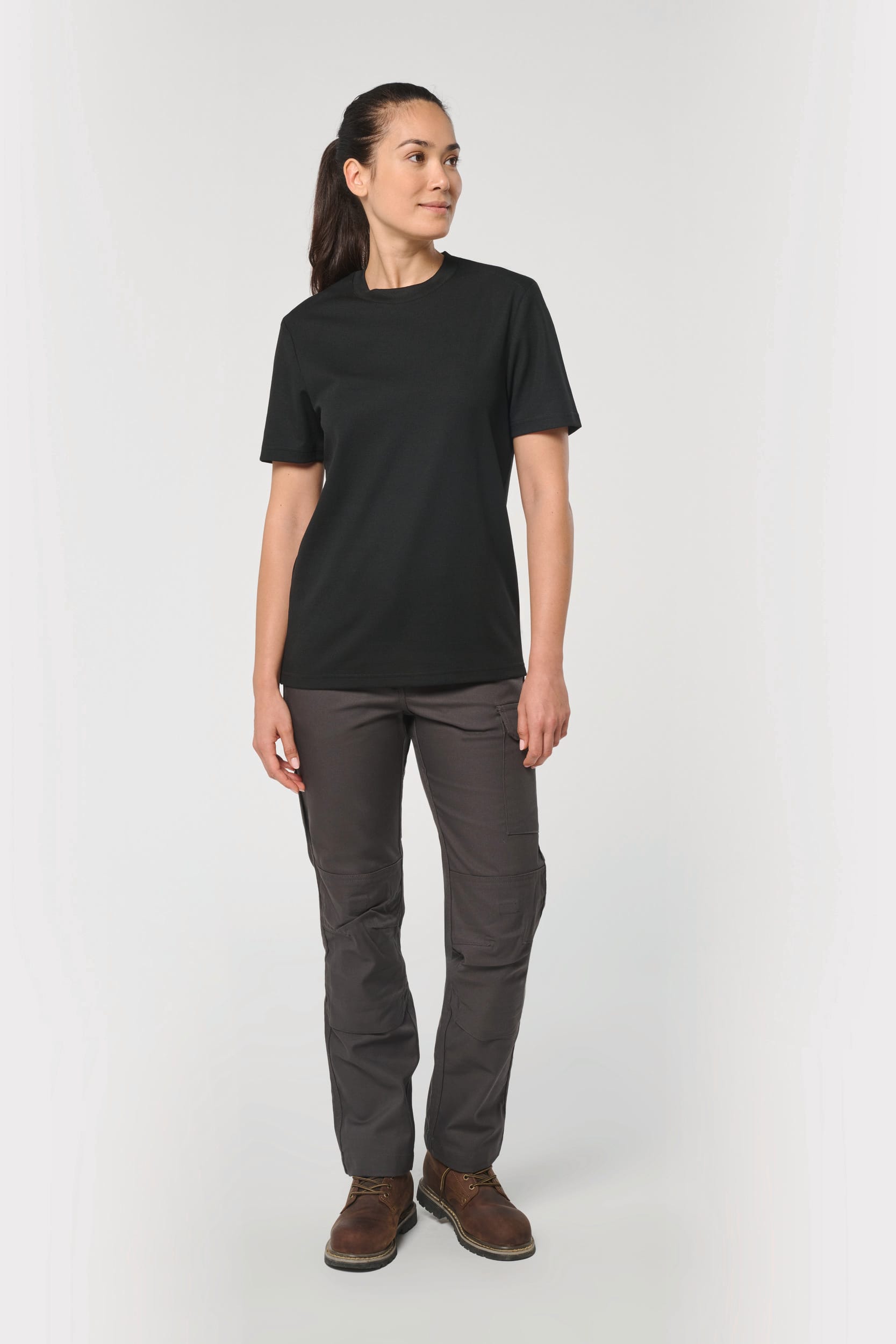 T-shirt eco-responsável algodão/poliéster unissexo