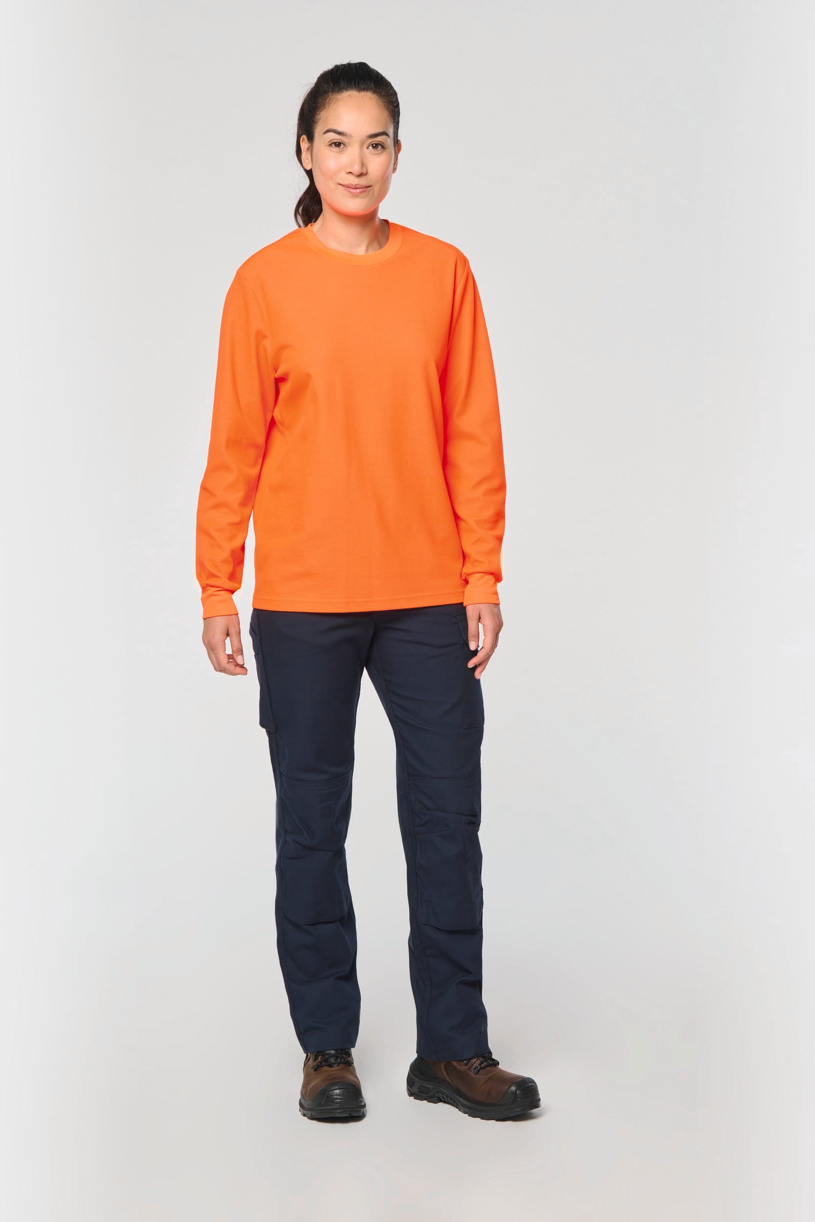 T-shirt unisexe écoresponsable manches longues coton/polyester - Image 7