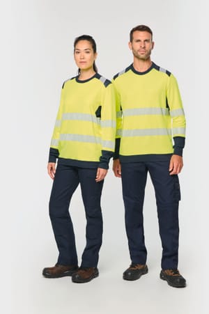 Gerecycled veiligheids-T-shirt lange mouwen