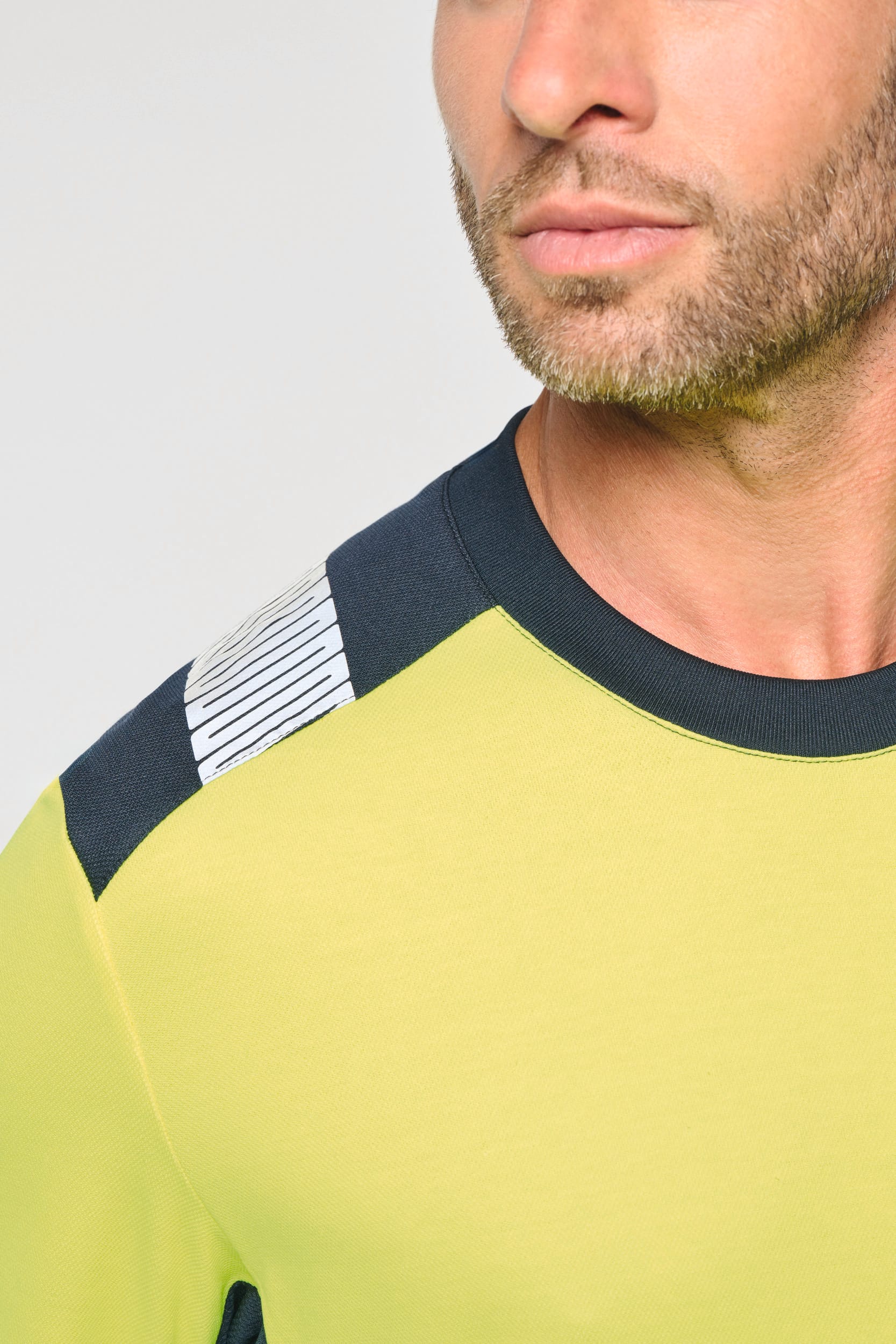 T-shirt de sécurité recyclé col rond manches longues unisexe - Image 9