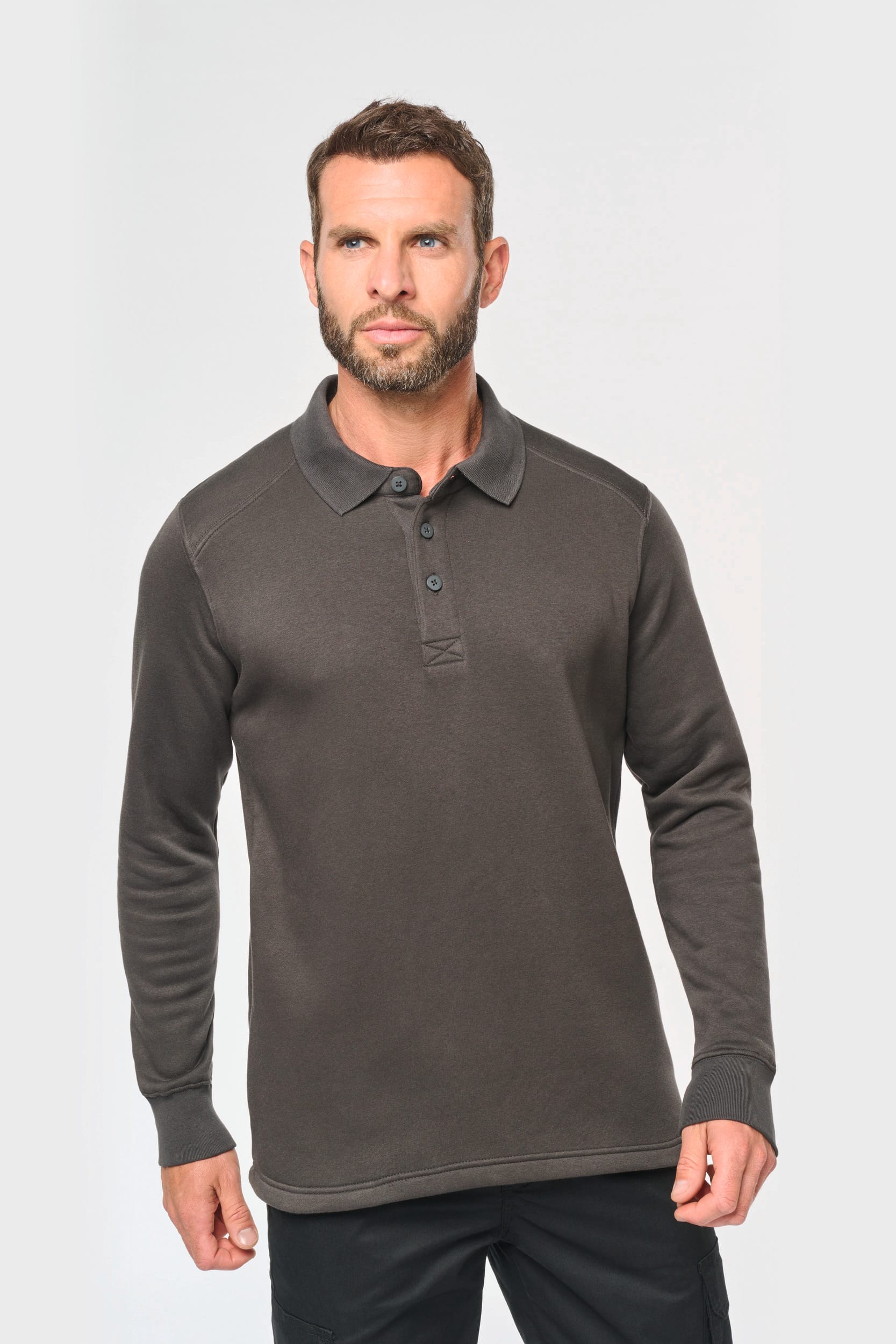 Sweat-shirt col polo homme - Image 3