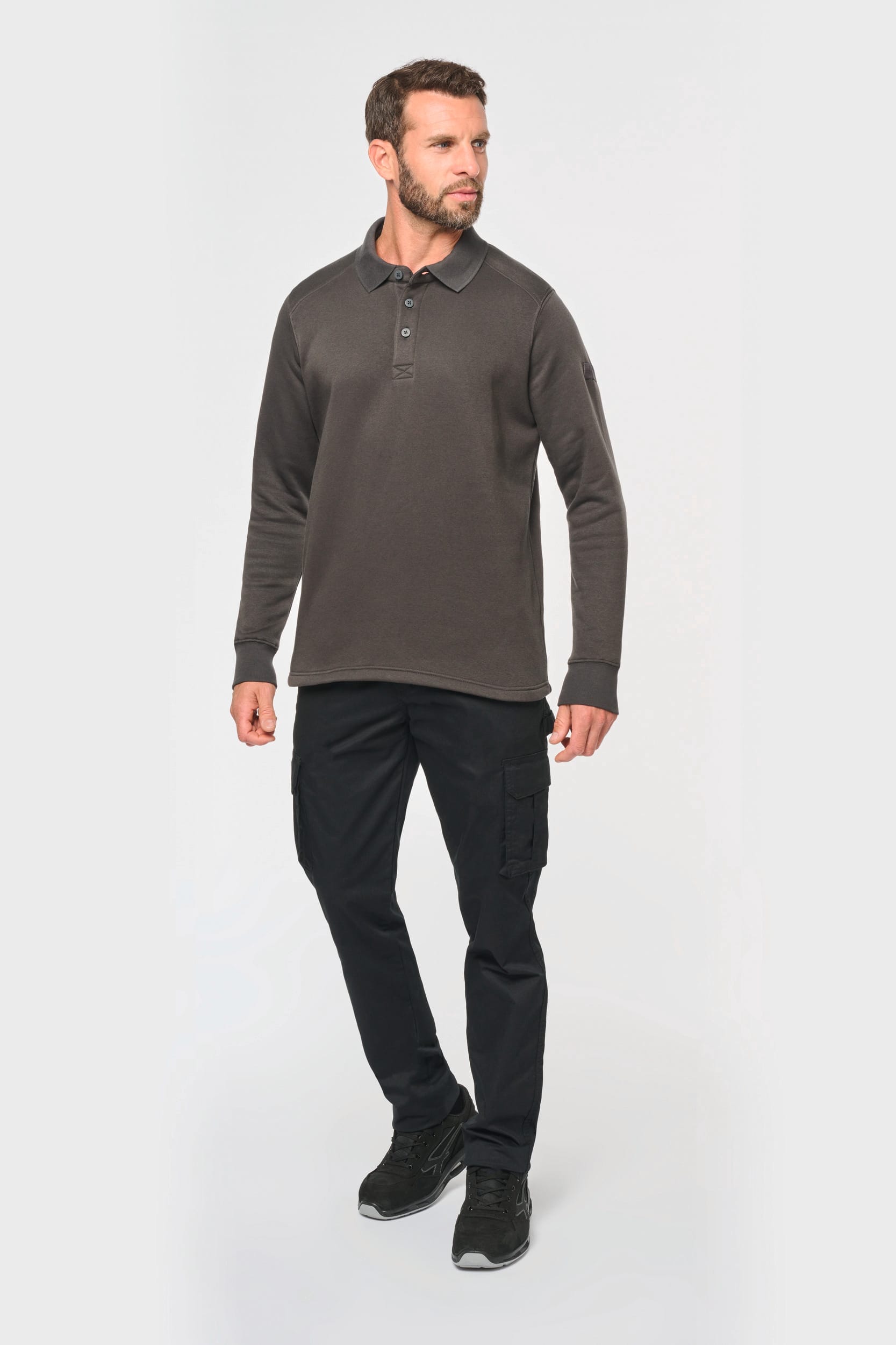 Sweat-shirt col polo homme - Image 5