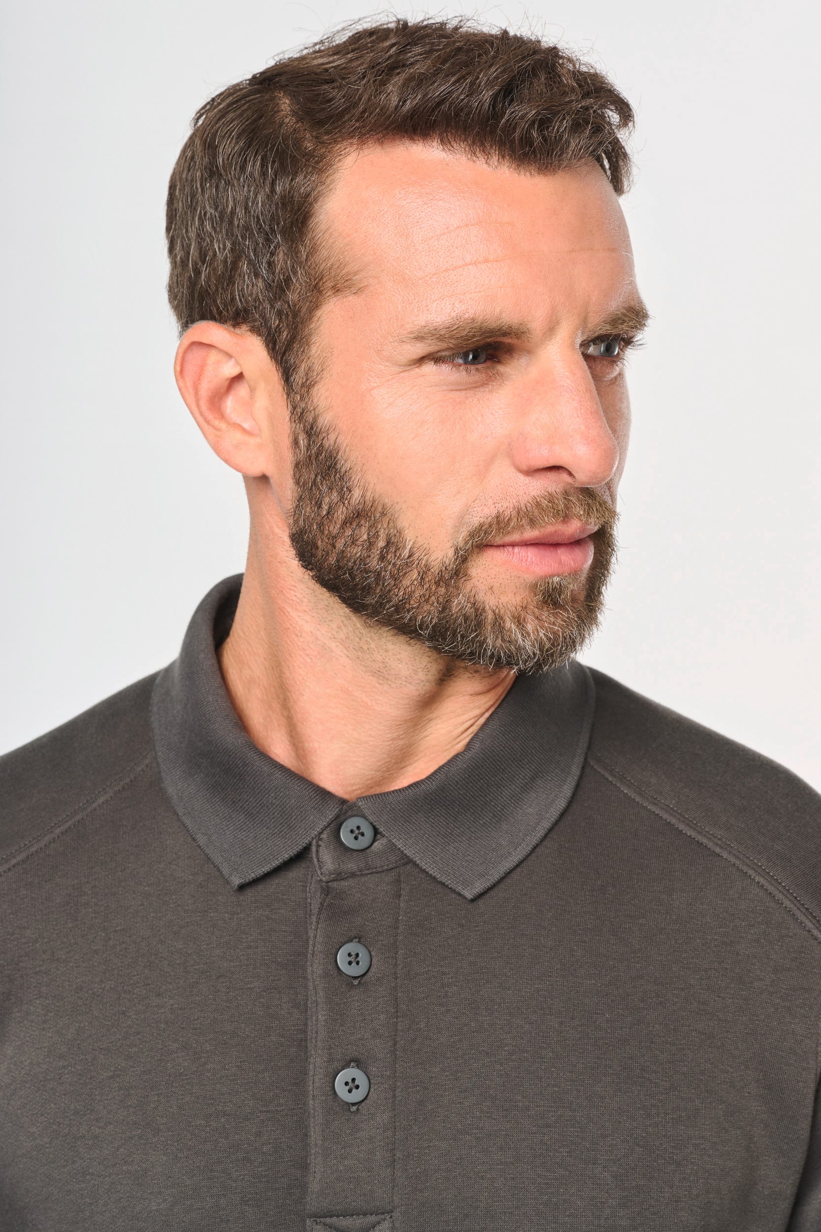 Sweat-shirt col polo homme - Image 6