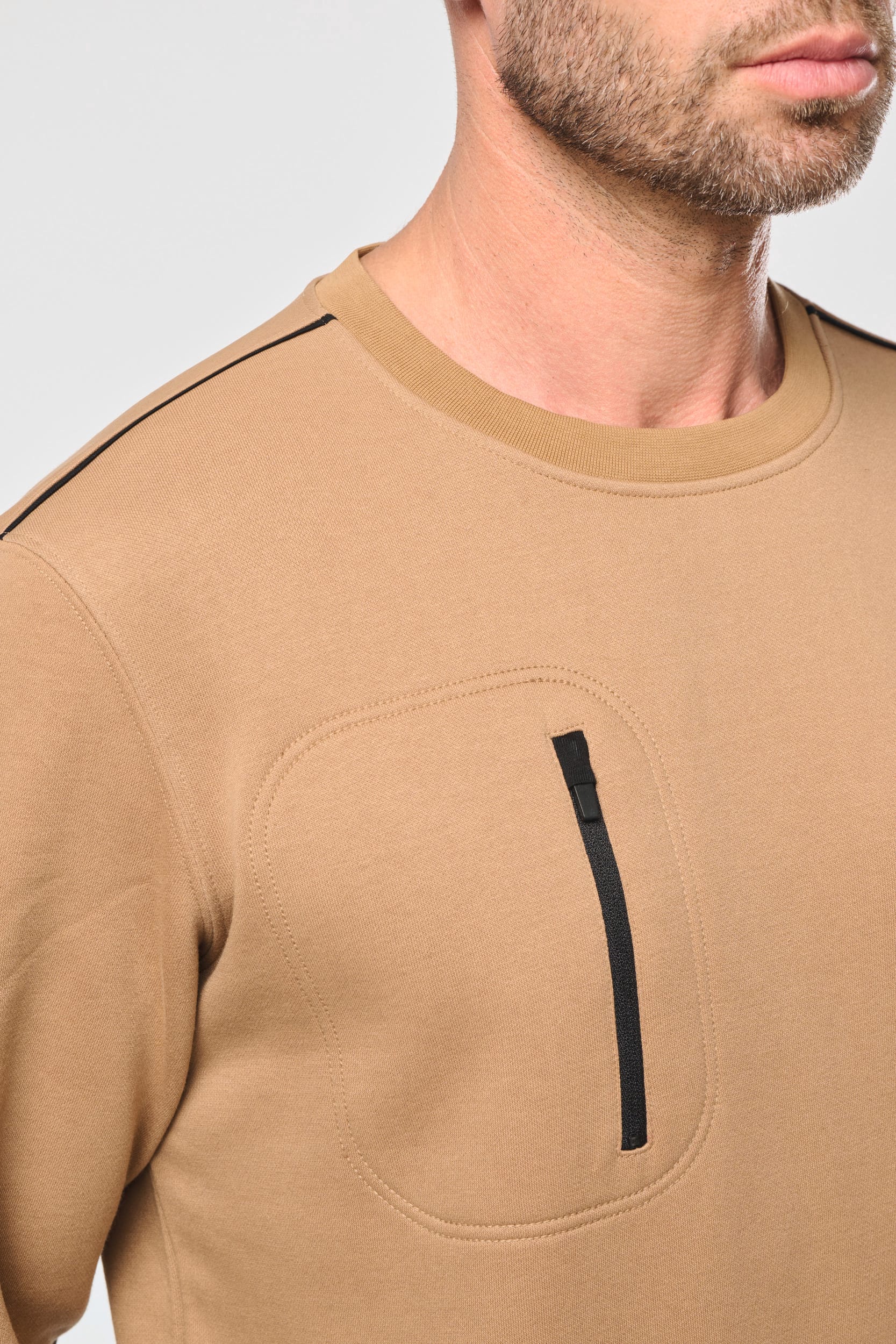 Sweat-shirt Day To Day zip poche contrastée unisexe - Image 20