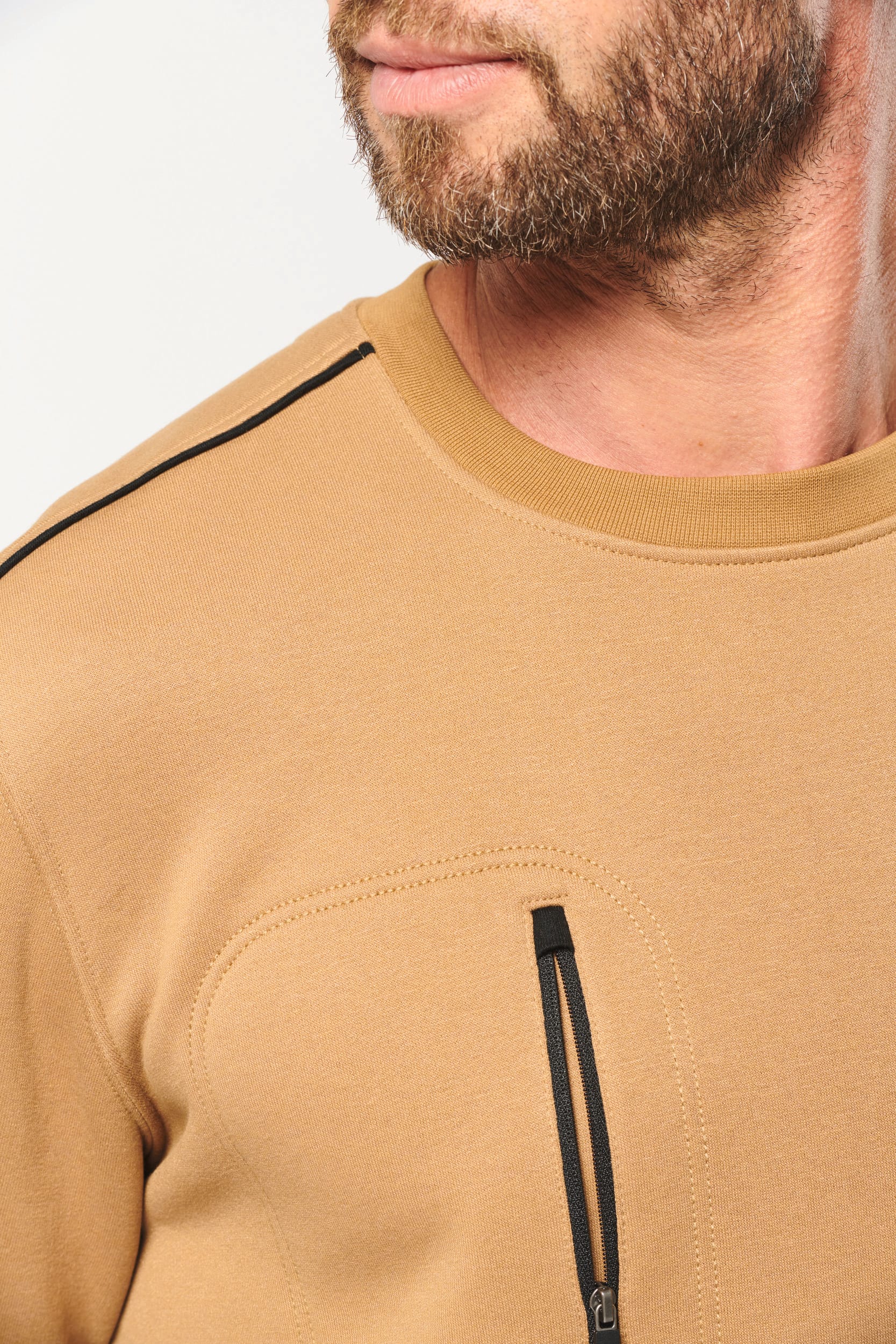 Sweat-shirt Day To Day zip poche contrastée unisexe - Image 15